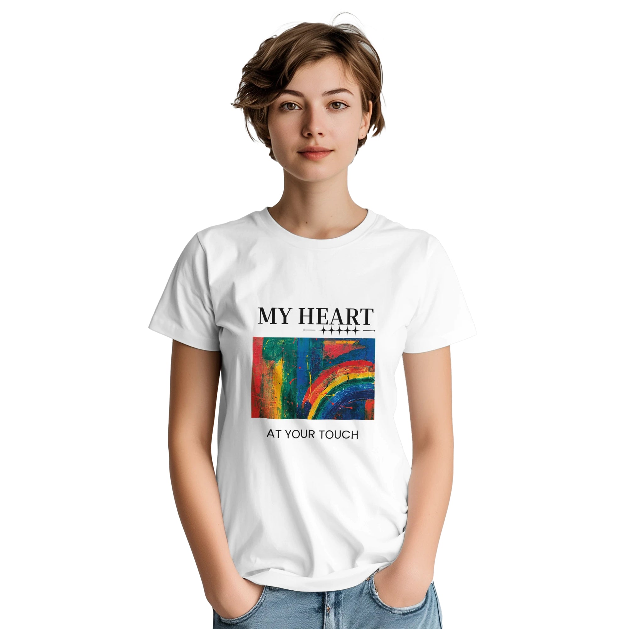 My Heart at Your Touch – Classic Fit Cotton T-Shirt