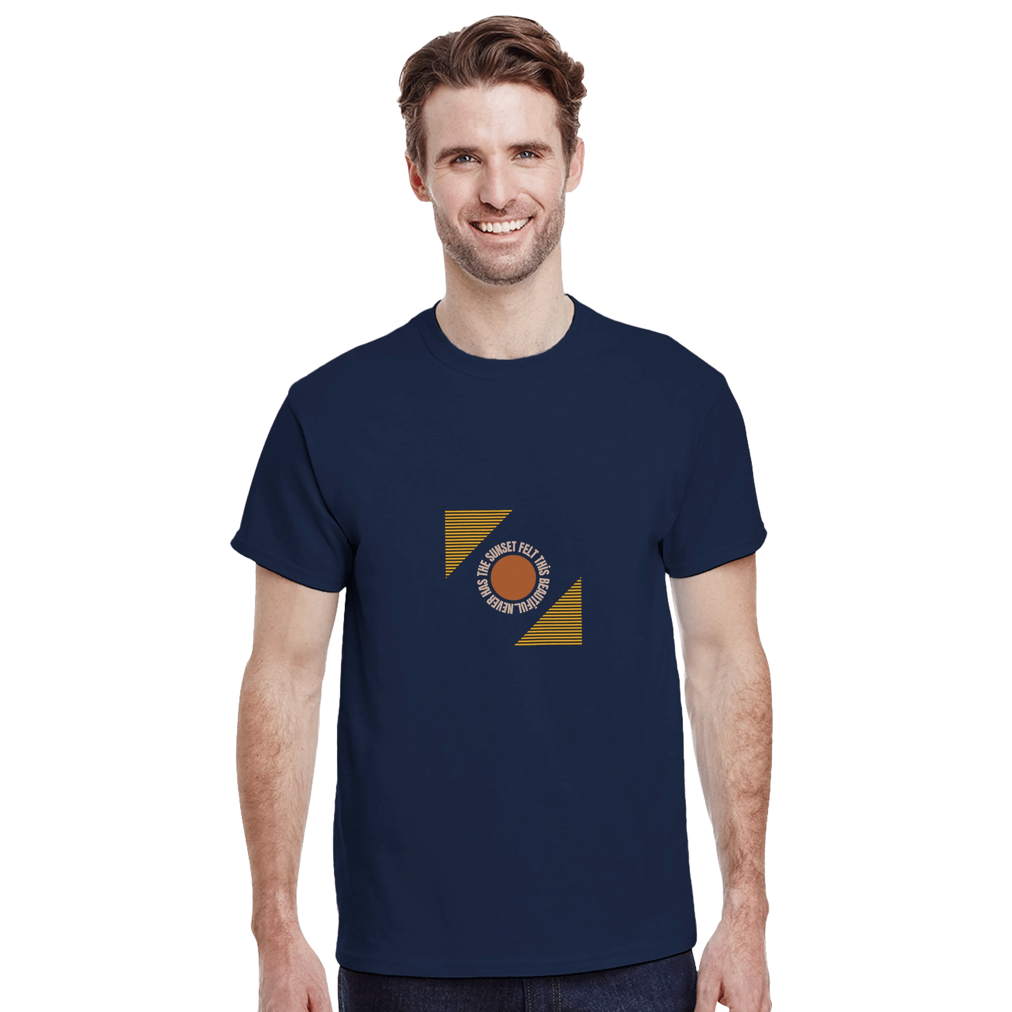 Beautiful Sunset Graphic T-Shirt – Durable Heavyweight Cotton Tee - Ilgary Studio
