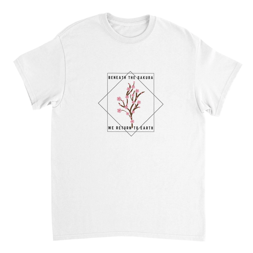 Beneath the Sakura Heavyweight Cotton T-Shirt – Classic Fit Casual Wear - Ilgary Studio