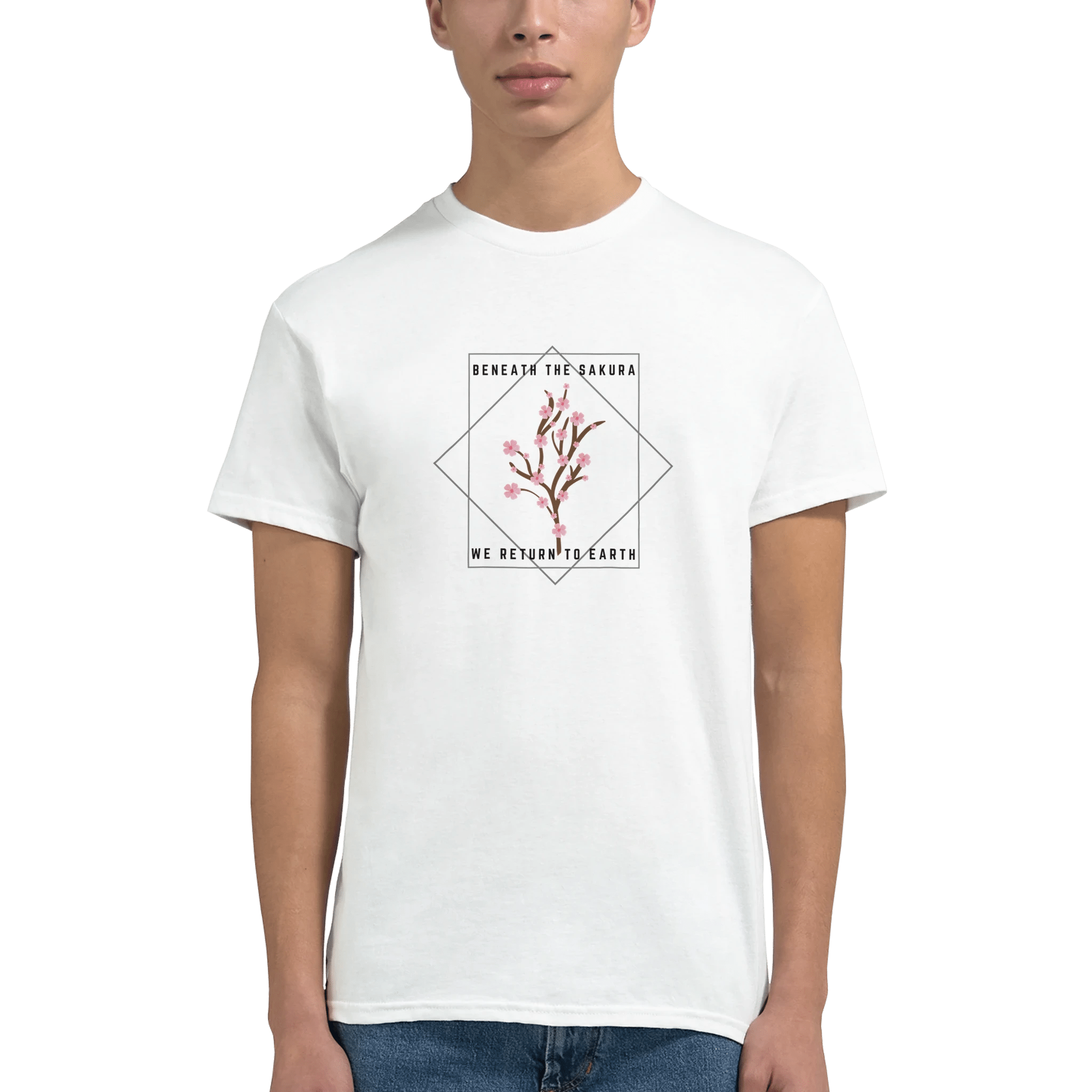 Beneath the Sakura Heavyweight Cotton T-Shirt – Classic Fit Casual Wear - Ilgary Studio