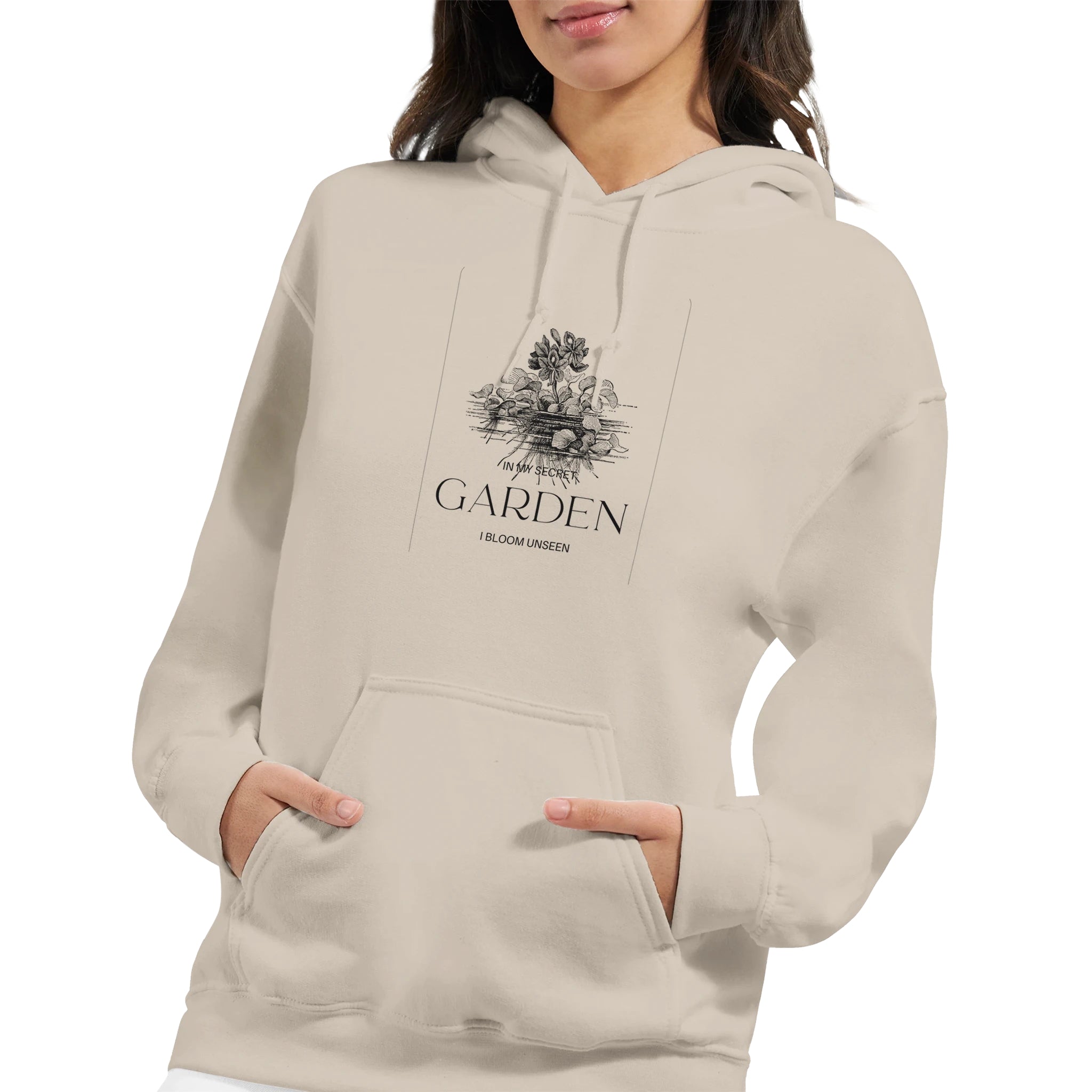 Bloom Unseen Heavy Blend Hoodie – Secret Garden Design - Ilgary Studio