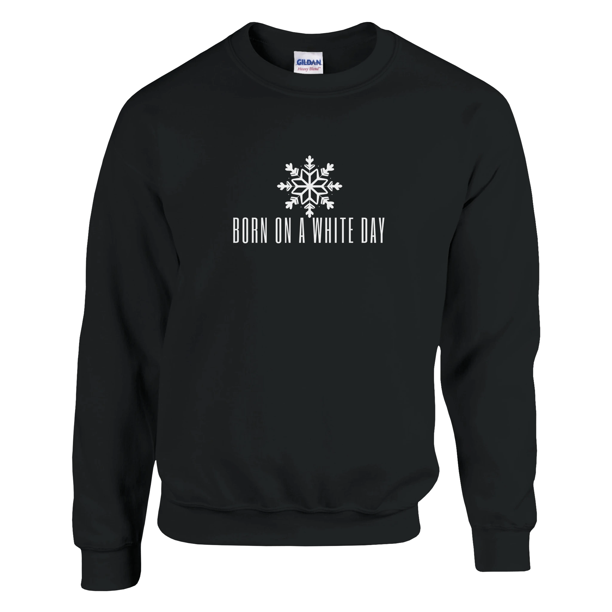 Born On A White Day – Classic Fit Heavy Blend Sweatshirt - Ilgary Studio