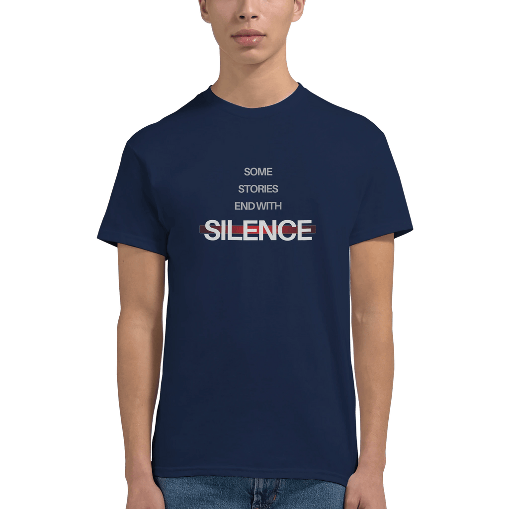 Classic Cotton T-Shirt – "Some Stories End with Silence" Design - Ilgary Studio