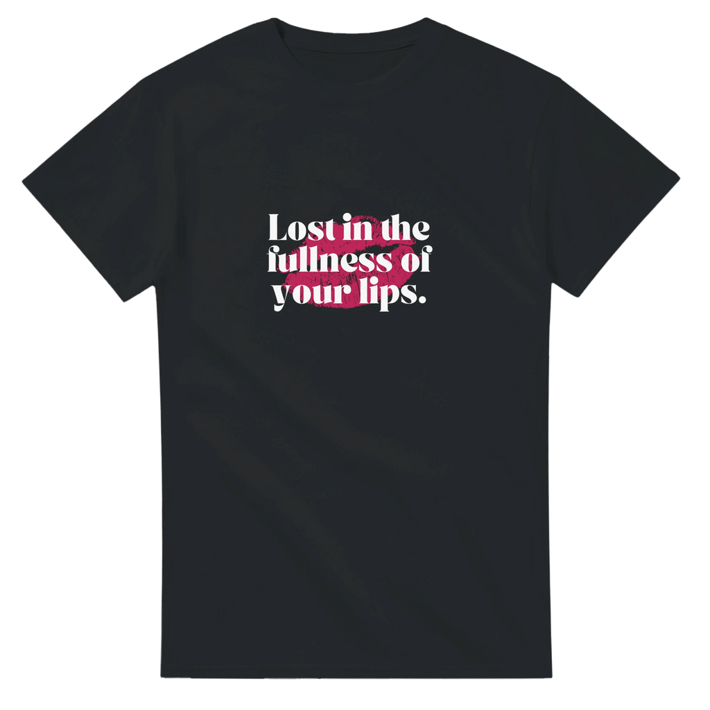 Classic Graphic T-Shirt – 'Lost in the Fullness of Your Lips' Design - Ilgary Studio