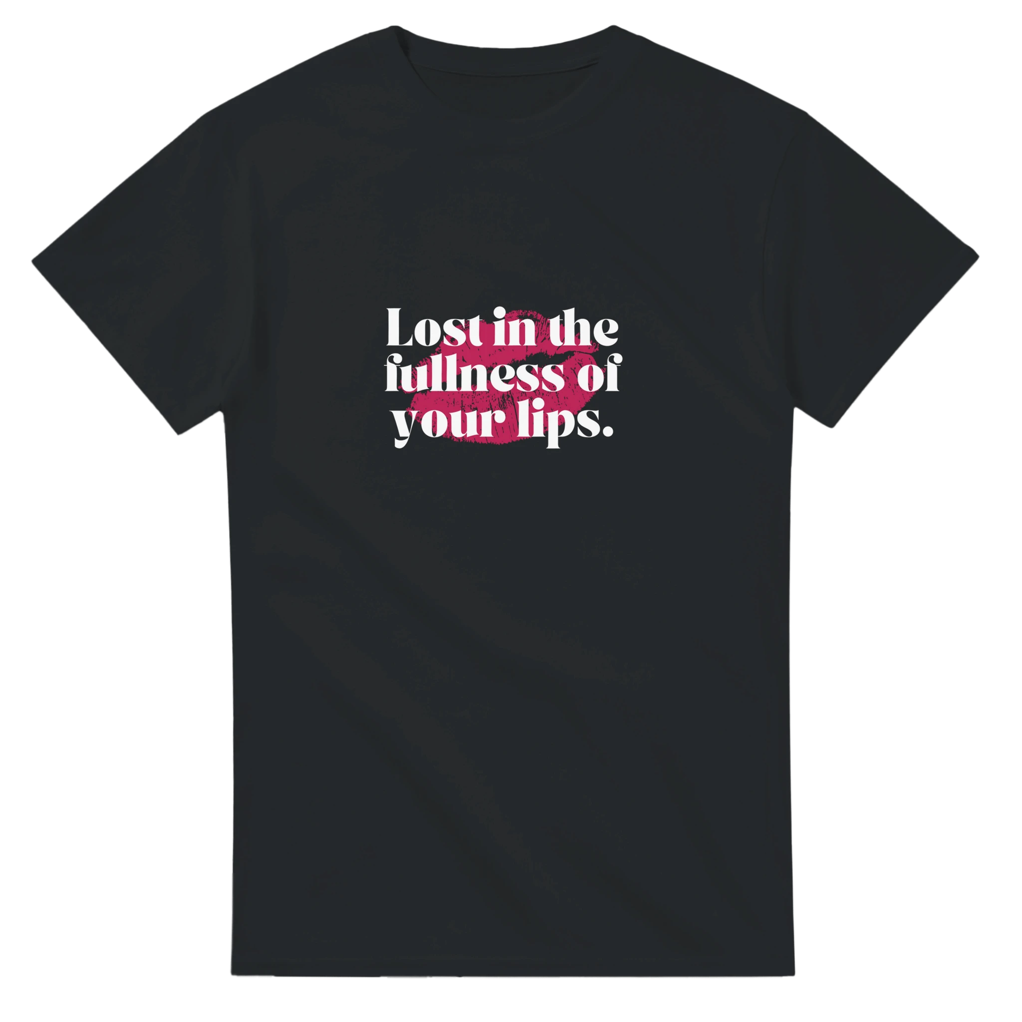 Classic Graphic T-Shirt – 'Lost in the Fullness of Your Lips' Design - Ilgary Studio