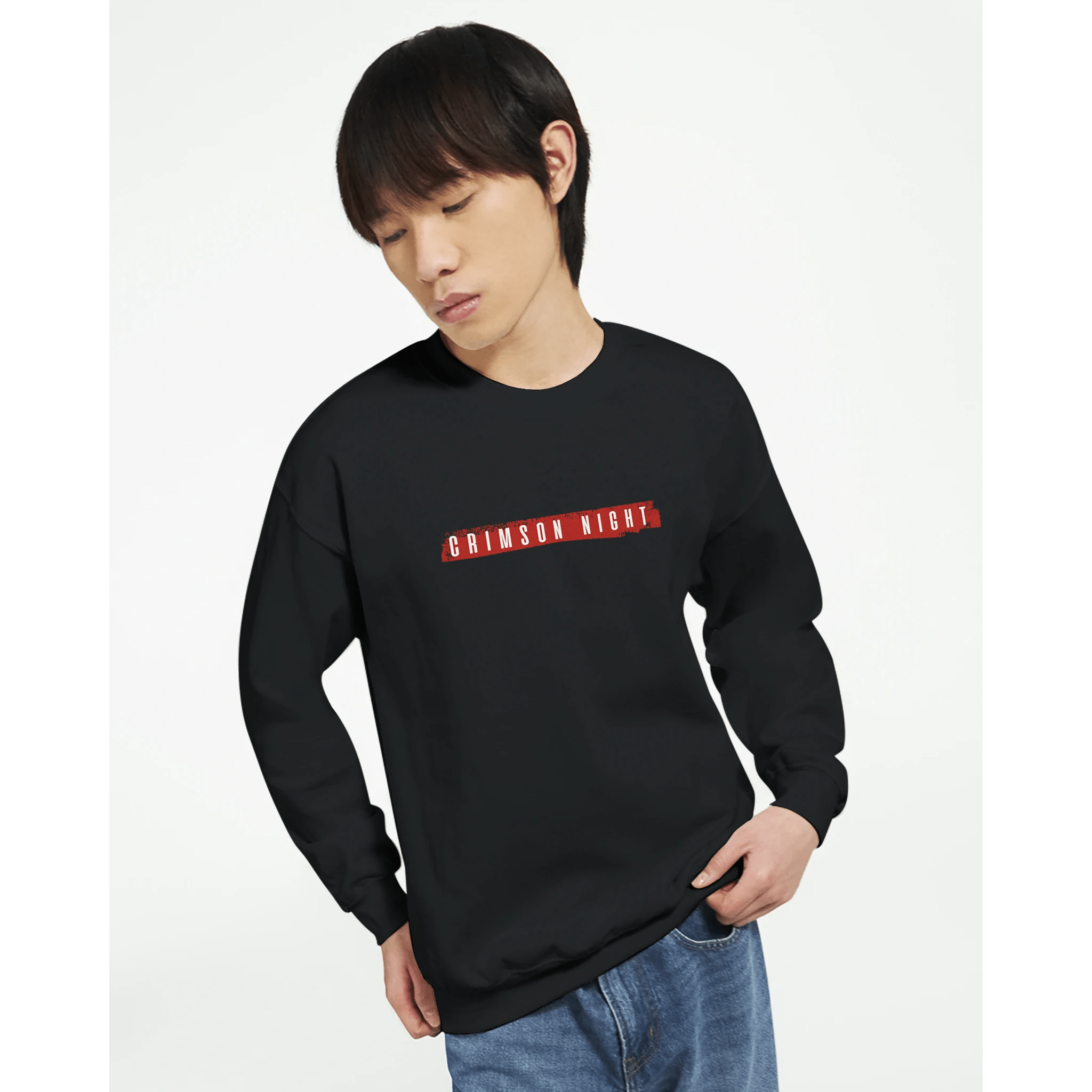 Crimson Night – Classic Fit Heavy Blend Sweatshirt - Ilgary Studio