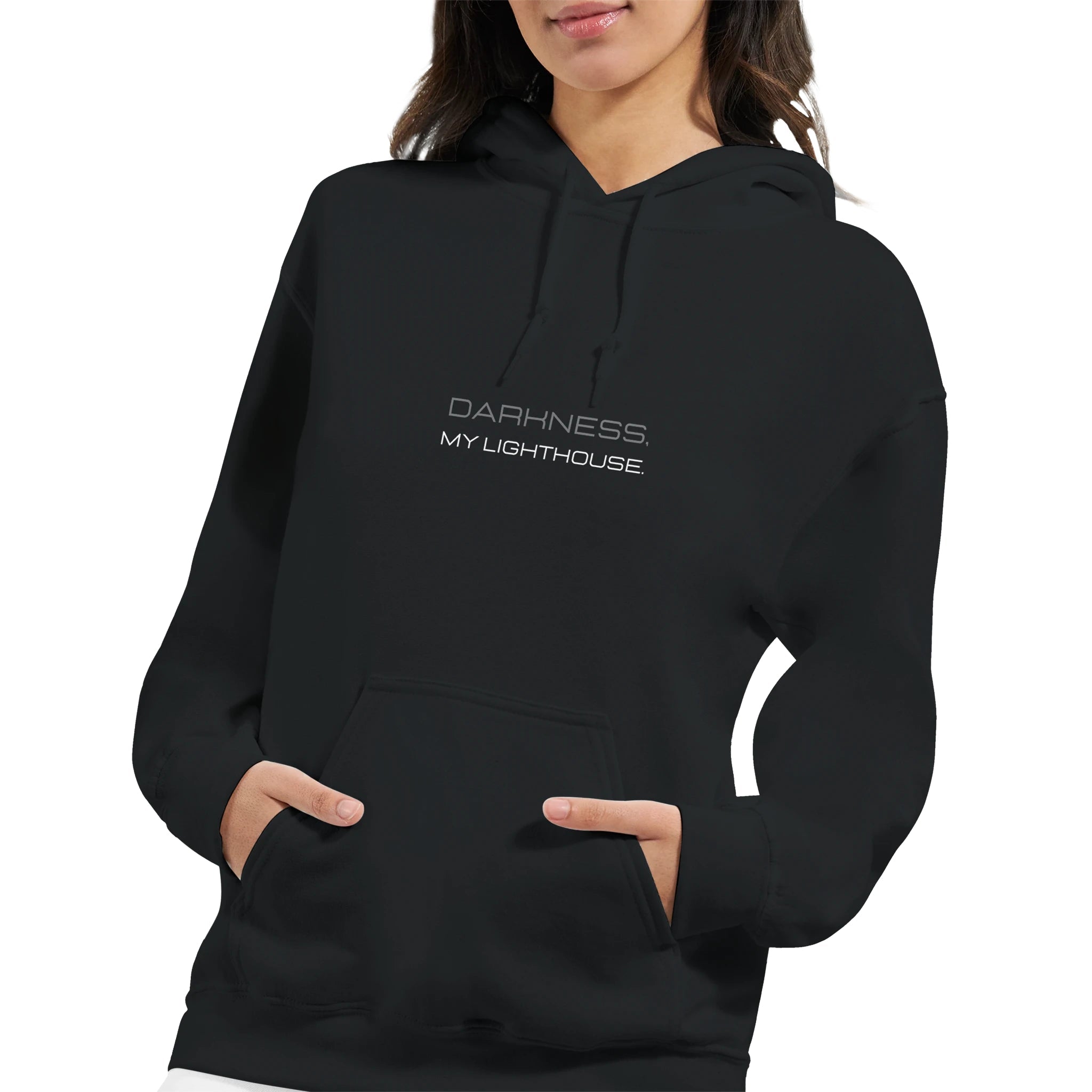 Darkness My Lighthouse Heavy Blend Hoodie - Cozy Cotton - Polyester Comfort - Ilgary Studio