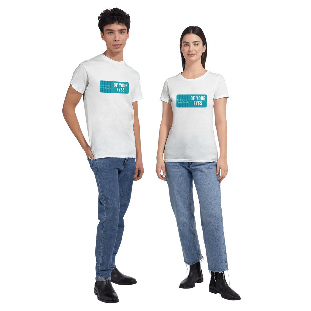 Deep Blue Sky Graphic T-Shirt – Classic Fit Heavyweight Cotton Tee - Ilgary Studio