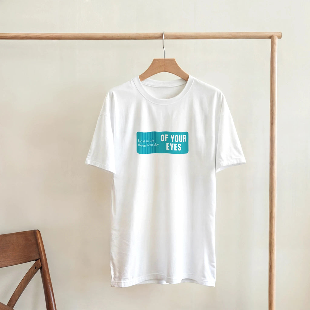 Deep Blue Sky Graphic T-Shirt – Classic Fit Heavyweight Cotton Tee - Ilgary Studio