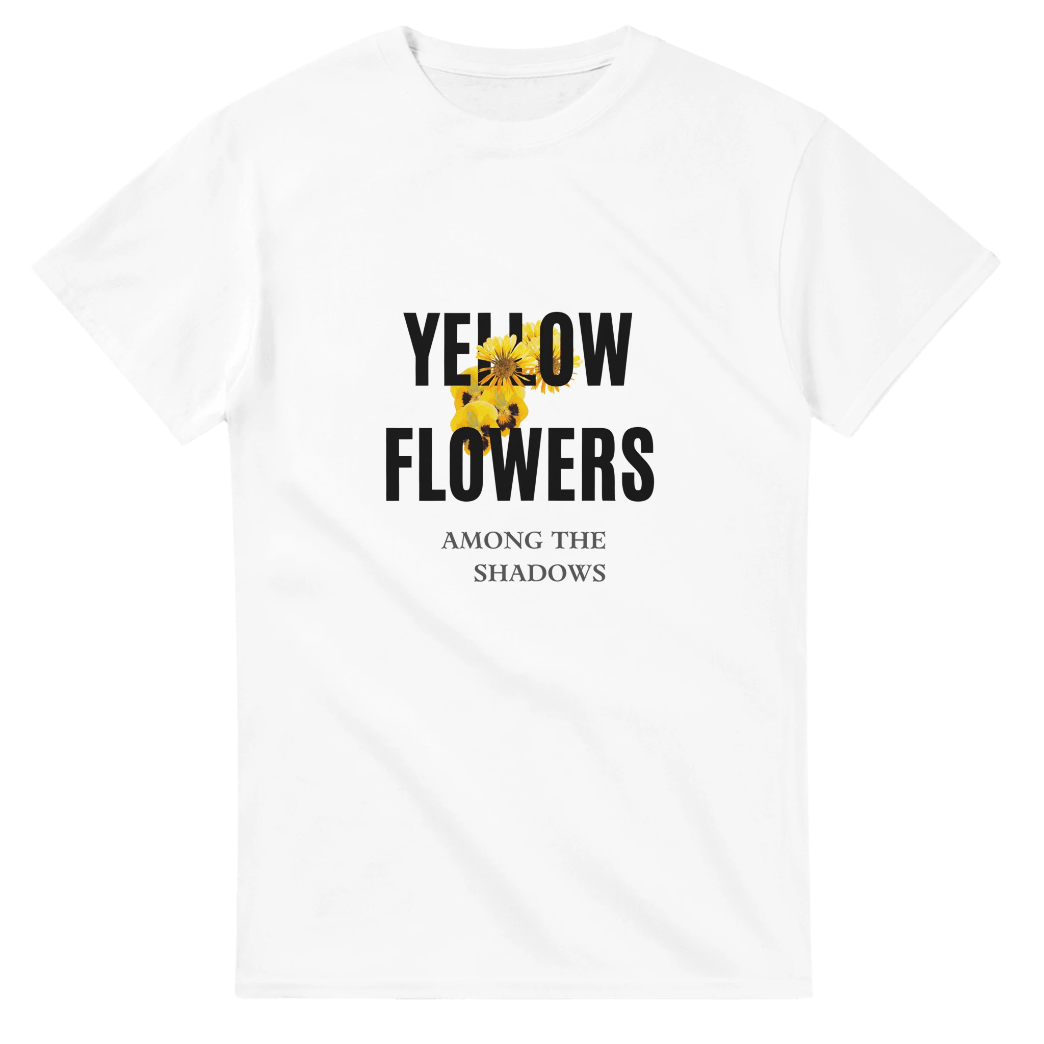 Elegant Floral T-Shirt – Yellow Flowers Design for Relaxed Style - Ilgary Studio