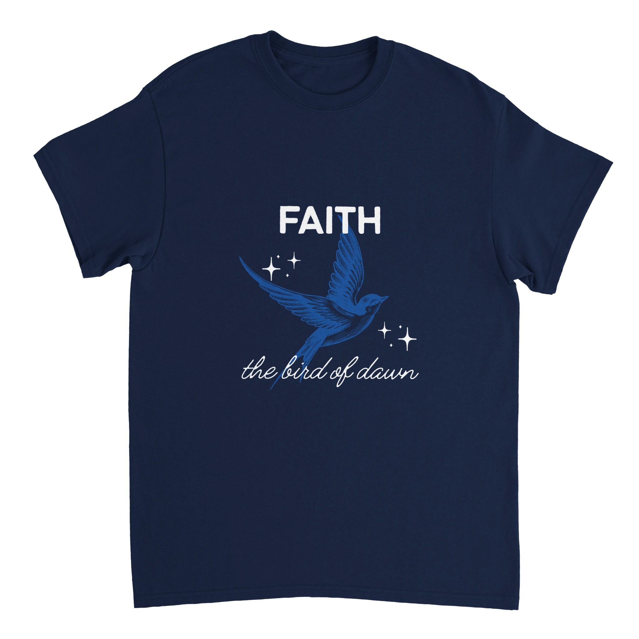 Faith T-Shirt – Bird of Dawn Design in Heavyweight Cotton - Ilgary Studio