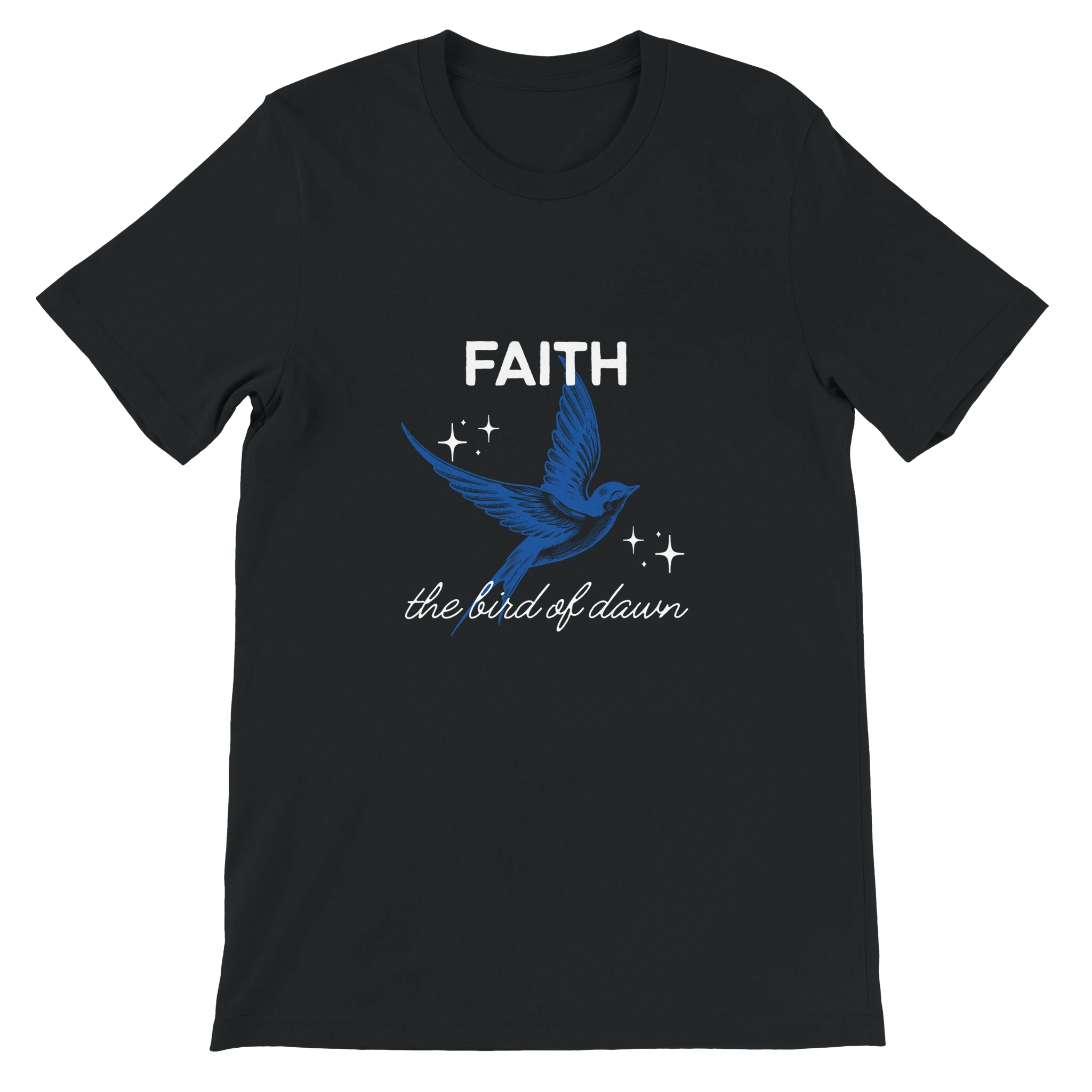 Faith T-Shirt – Bird of Dawn Design in Heavyweight Cotton - Premium Unisex Crewneck T-shirt | Bella + Canvas 3001 - Ilgary Studio