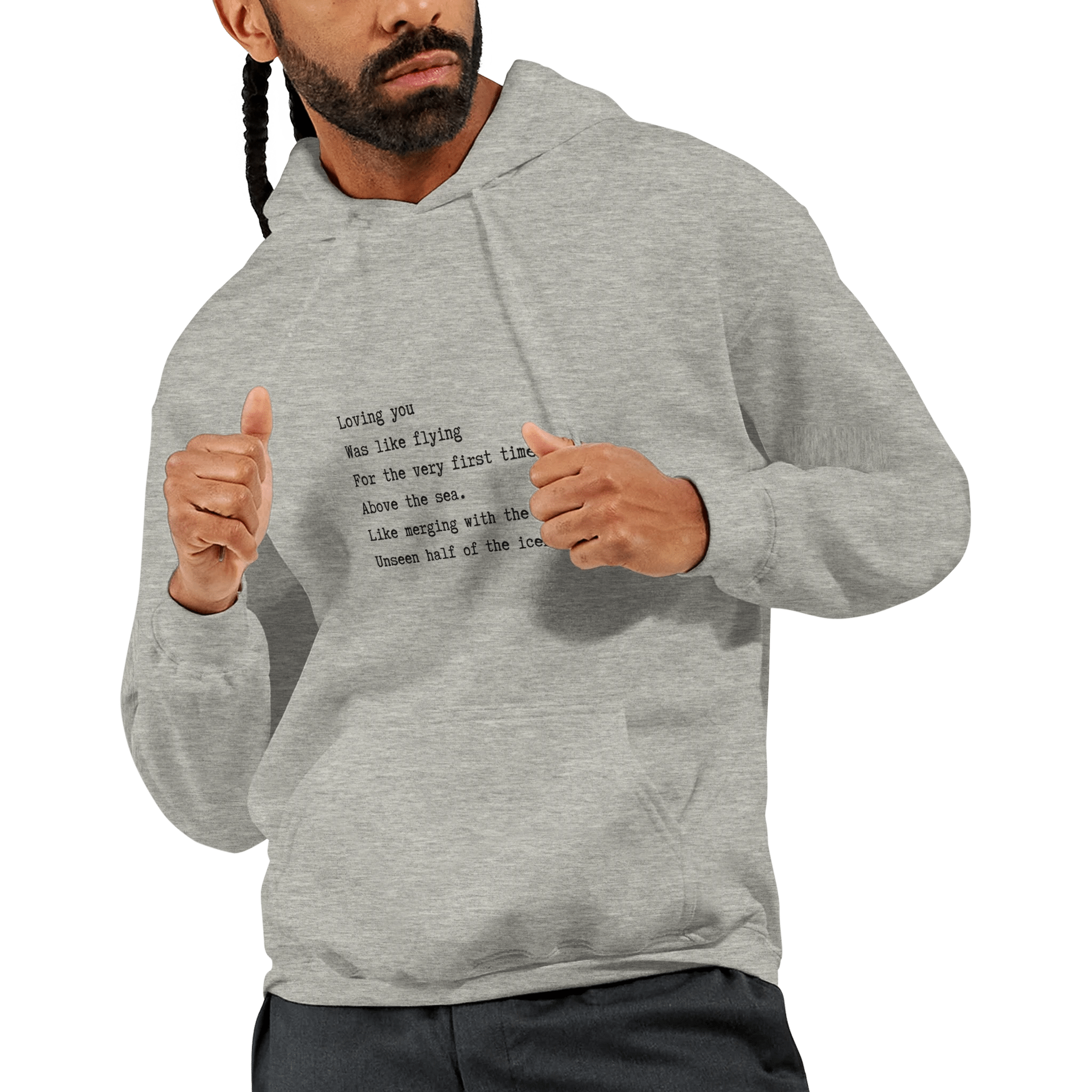 First Flight of Love — Poetic Unisex Hoodie - Ilgary Studio