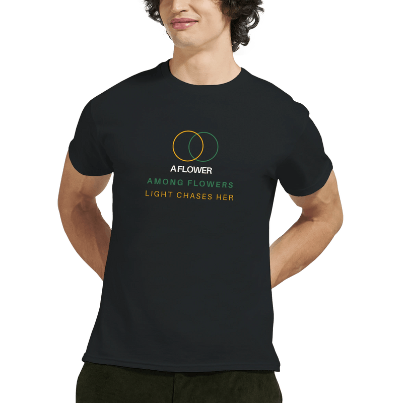 Flower Among Flowers T-Shirt – Light Chases Her Design | Classic Fit Heavyweight Cotton - Ilgary Studio