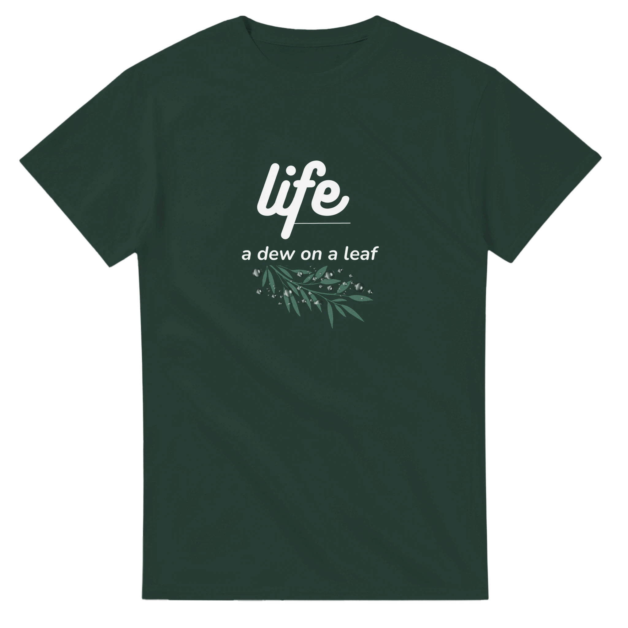 Life. A Dew on a Leaf T-Shirt – Heavyweight Classic Fit Cotton Tee - Ilgary Studio
