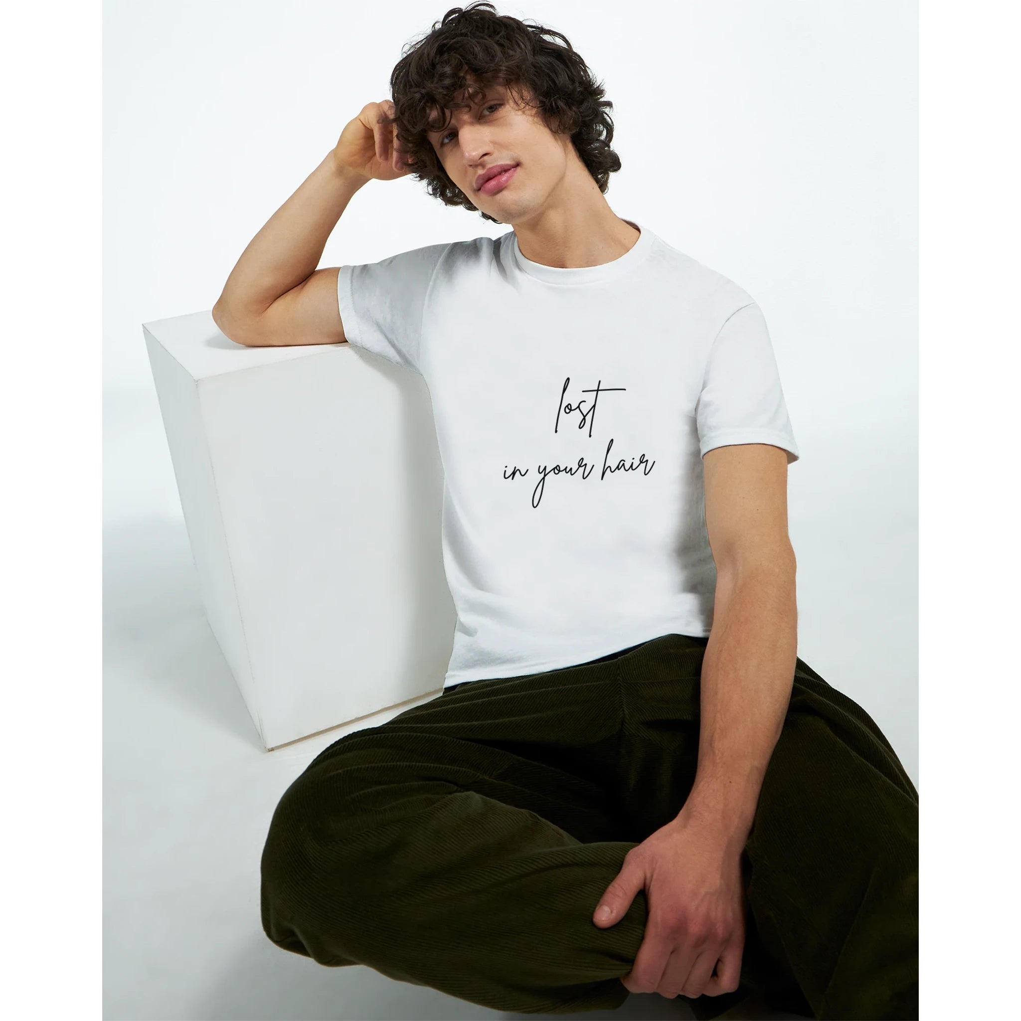 Lost in Your Hair Heavyweight Cotton T-Shirt – Classic Fit & Durable Design - Ilgary Studio