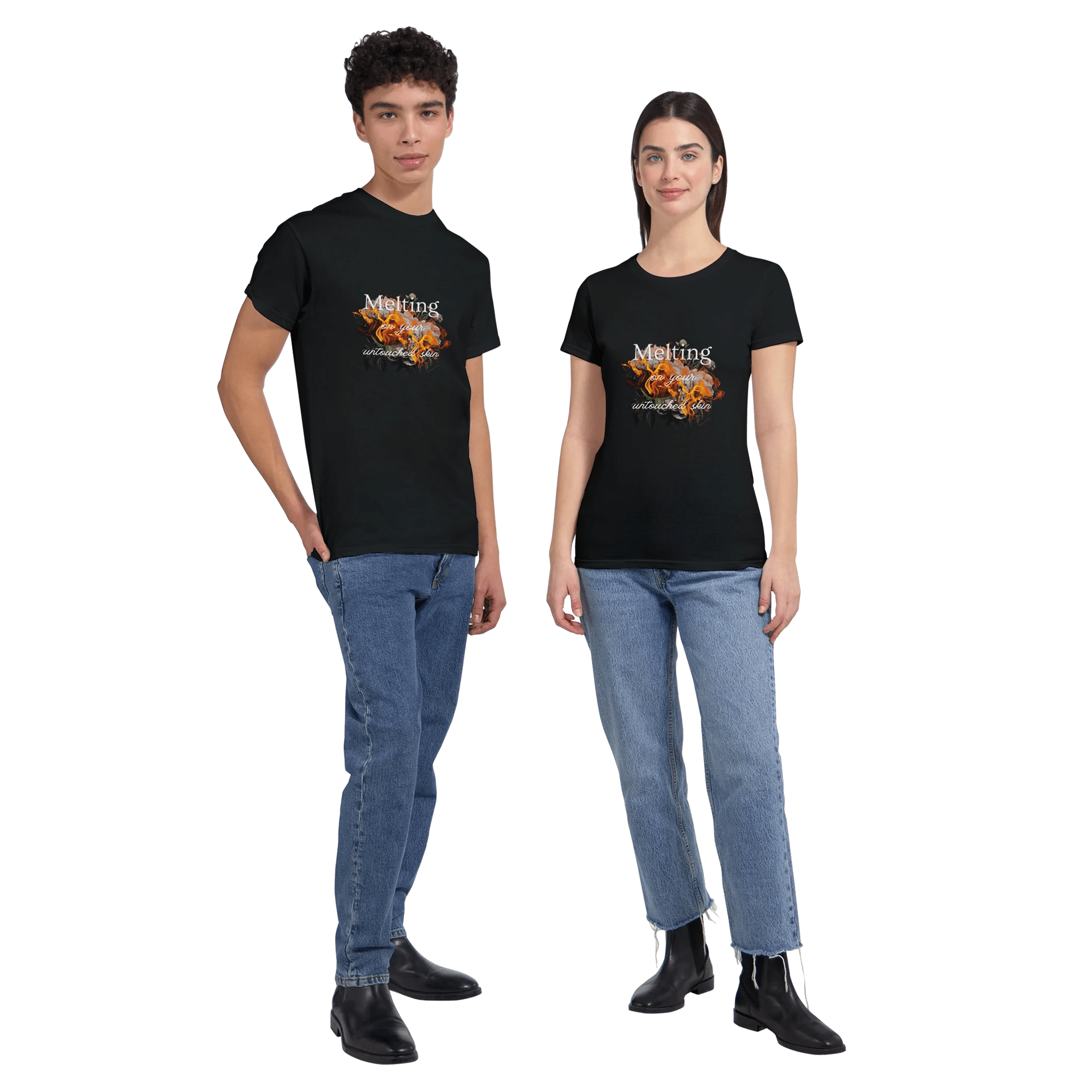 Melting on Your Untouched Skin Heavyweight Cotton T-Shirt - Classic Fit - Ilgary Studio