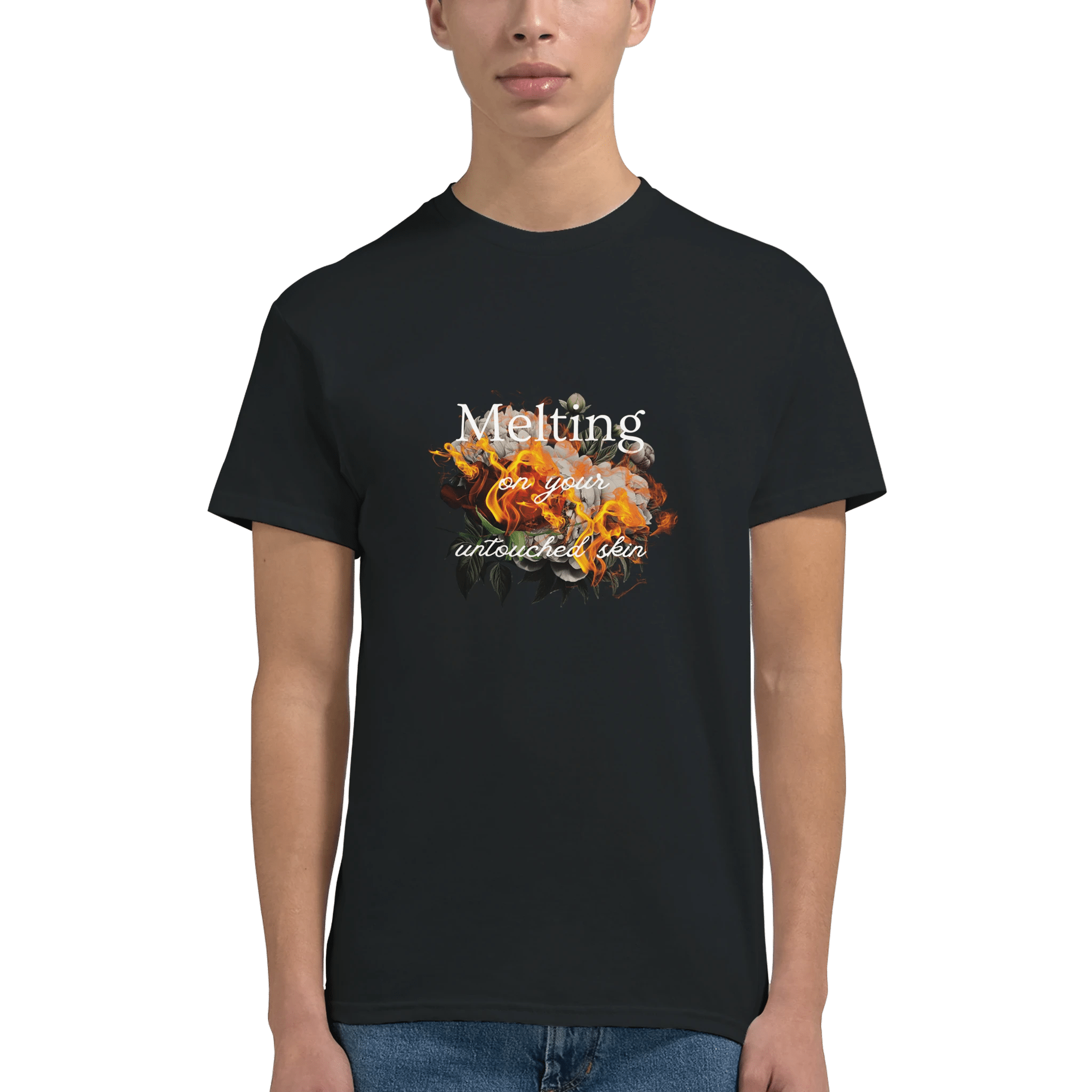 Melting on Your Untouched Skin Heavyweight Cotton T-Shirt - Classic Fit - Ilgary Studio