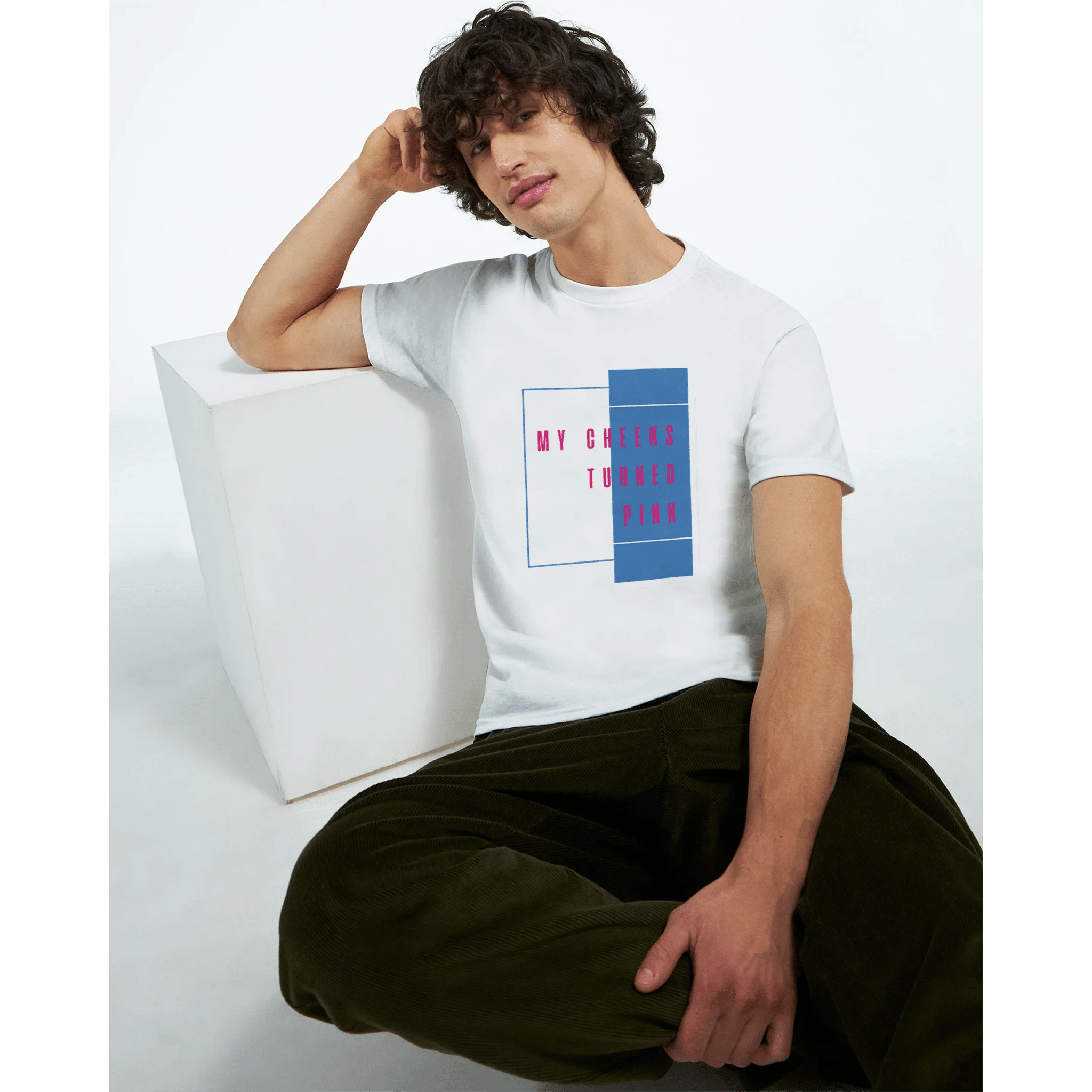 My Cheeks Turned Pink – Classic Fit Heavy Cotton T-Shirt - Ilgary Studio