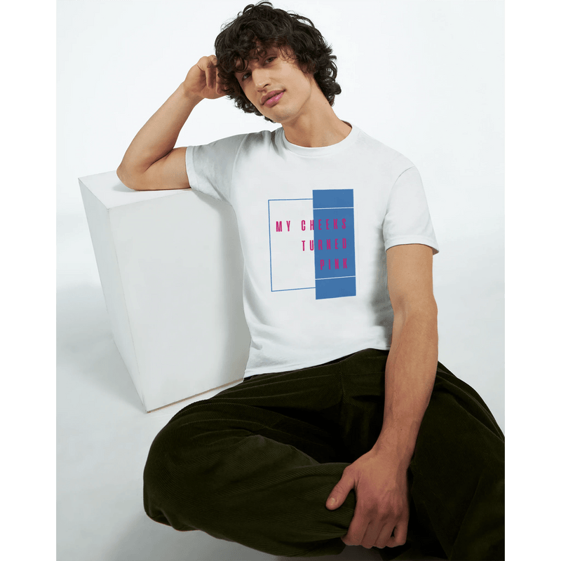 My Cheeks Turned Pink – Classic Fit Heavy Cotton T-Shirt - Ilgary Studio