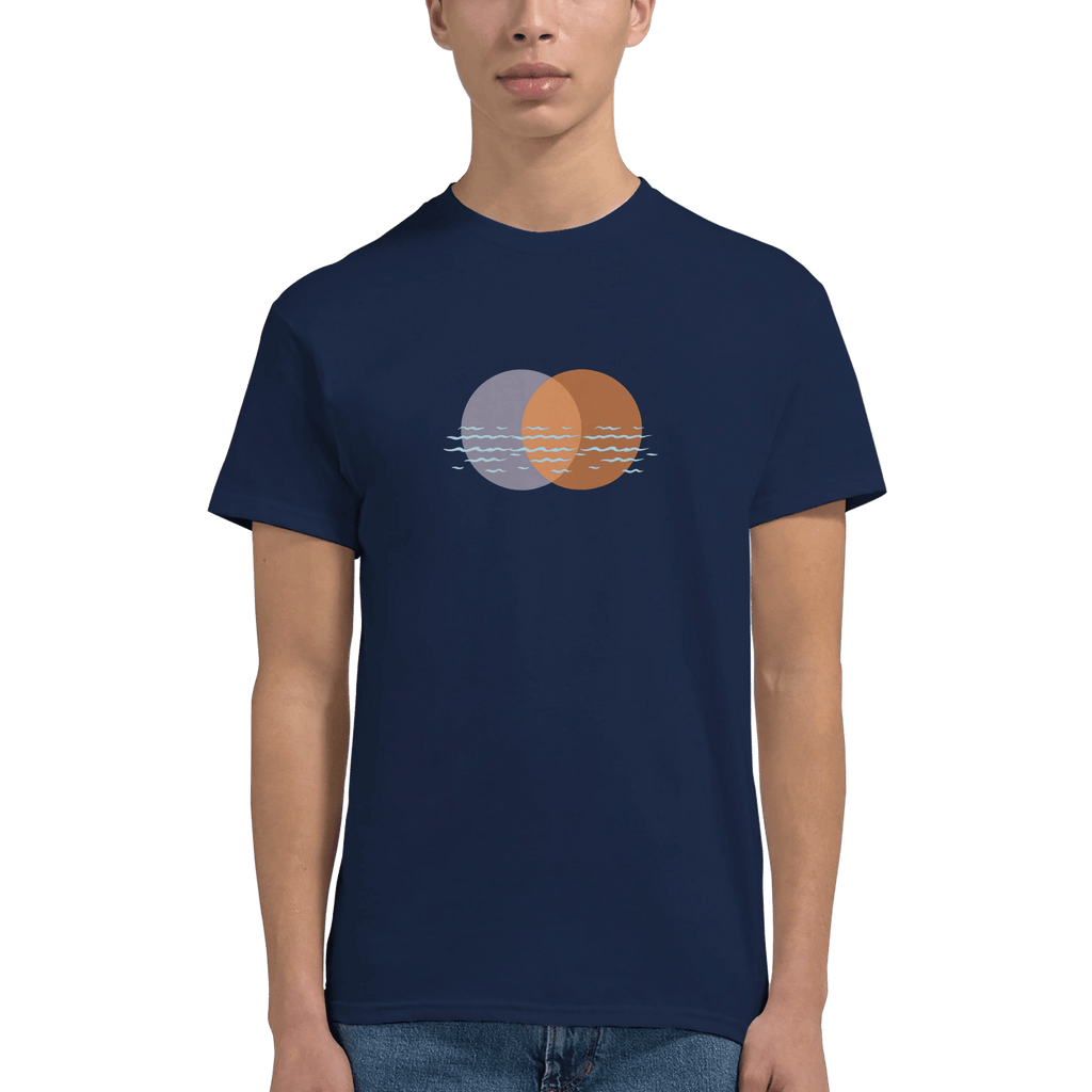 Ocean Embrace Heavyweight Cotton T-Shirt – Classic Fit for Every Mood - Ilgary Studio