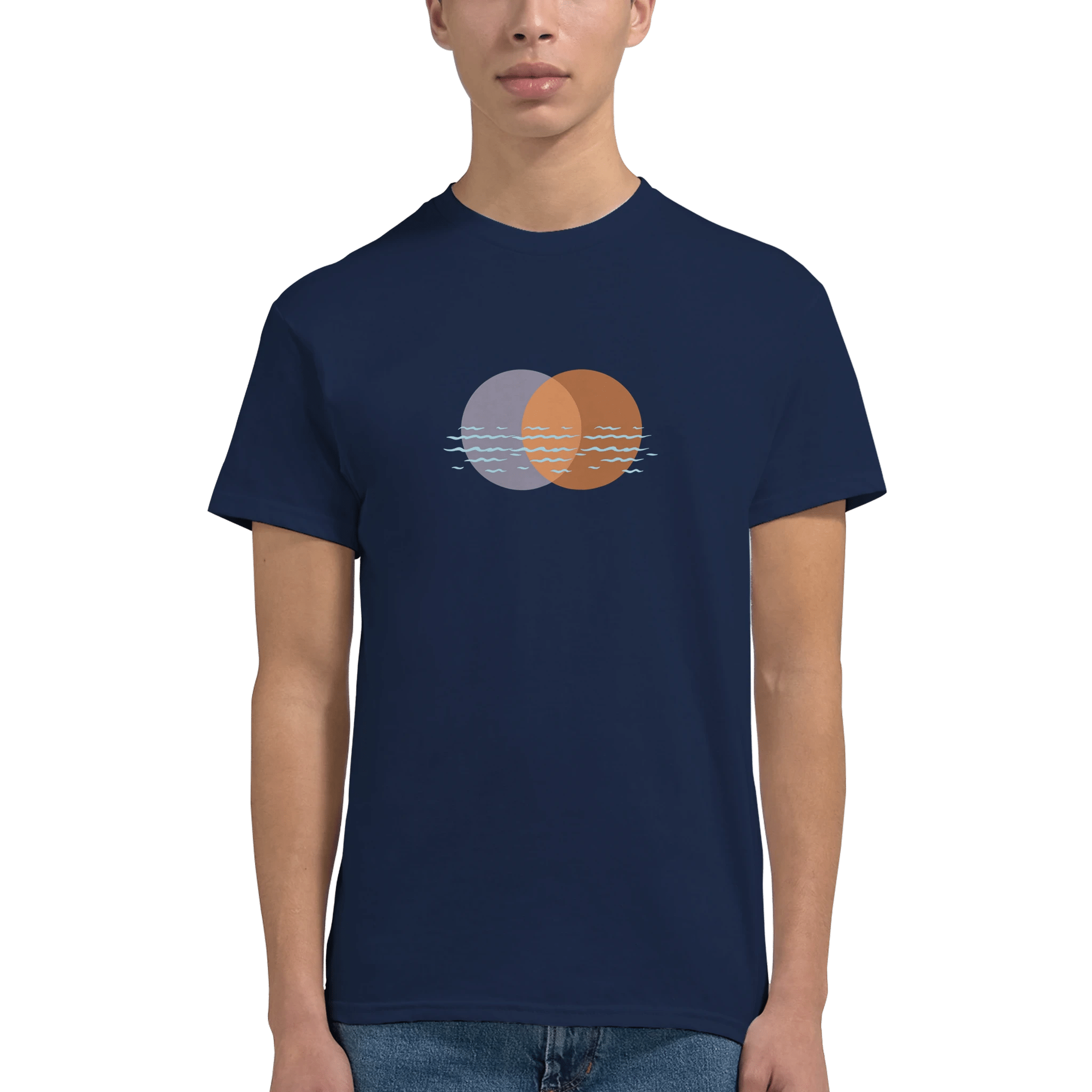 Ocean Embrace Heavyweight Cotton T-Shirt – Classic Fit for Every Mood - Ilgary Studio