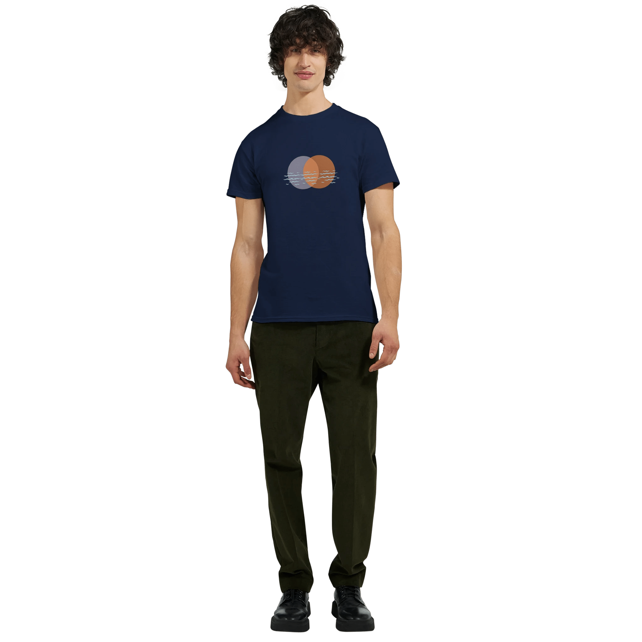 Ocean Embrace Heavyweight Cotton T-Shirt – Classic Fit for Every Mood - Ilgary Studio