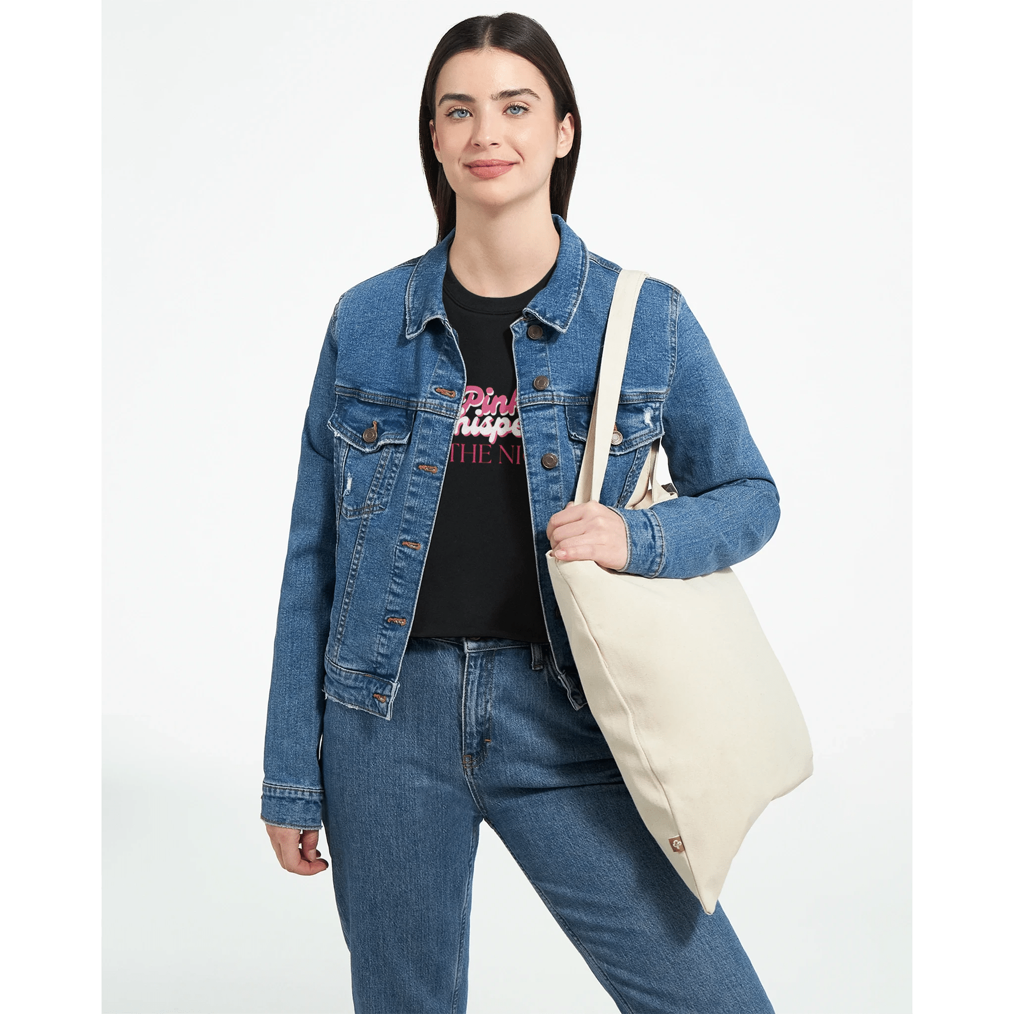 Pink Whispers of the Night Cropped Sweatshirt – Bella+Canvas 7503 - Ilgary Studio