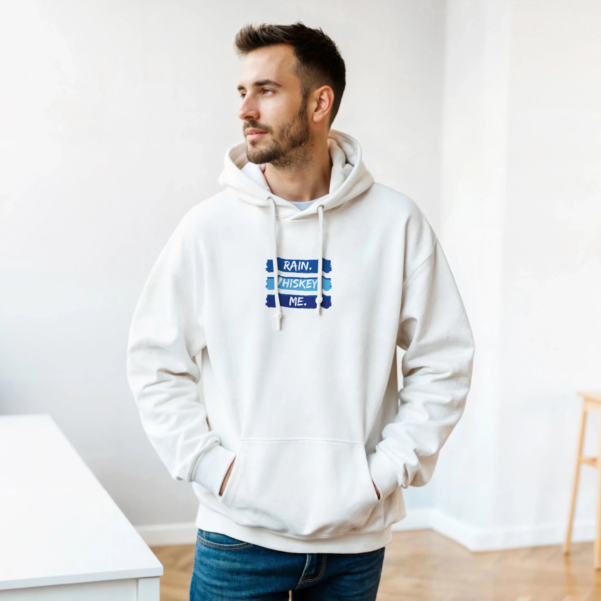 Rain. Whiskey. Me. Heavy Blend Hoodie – Comfort and Style Combined - Ilgary Studio