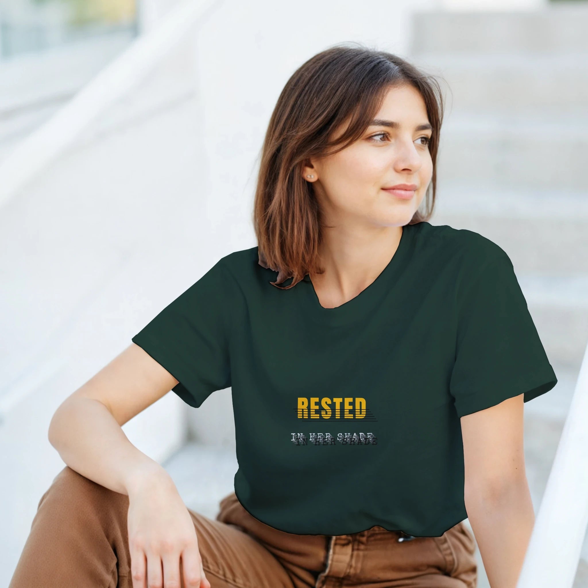 Rested in Her Shade Heavyweight Cotton T-Shirt – Classic Casual Wear - Ilgary Studio