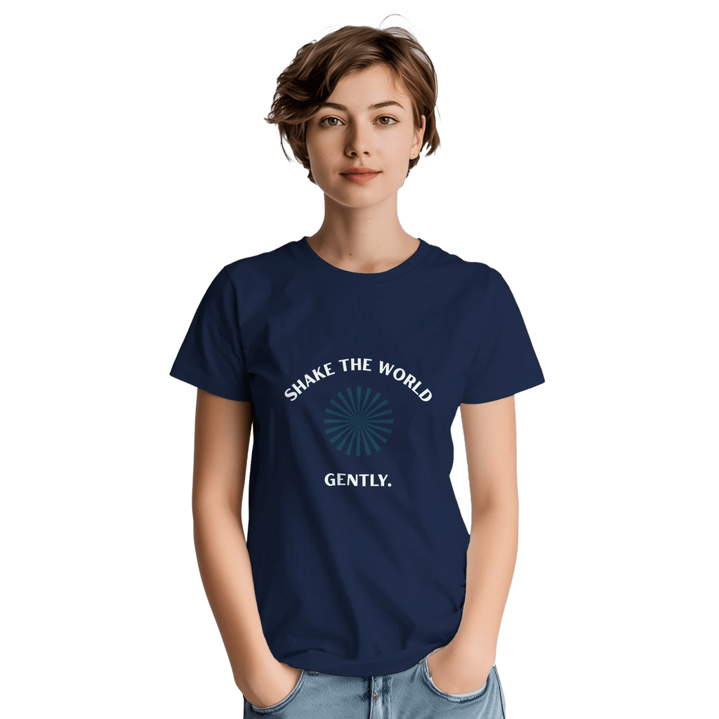 Shake the World Classic Fit Heavyweight Cotton T-Shirt – Casual Premium Wear - Ilgary Studio