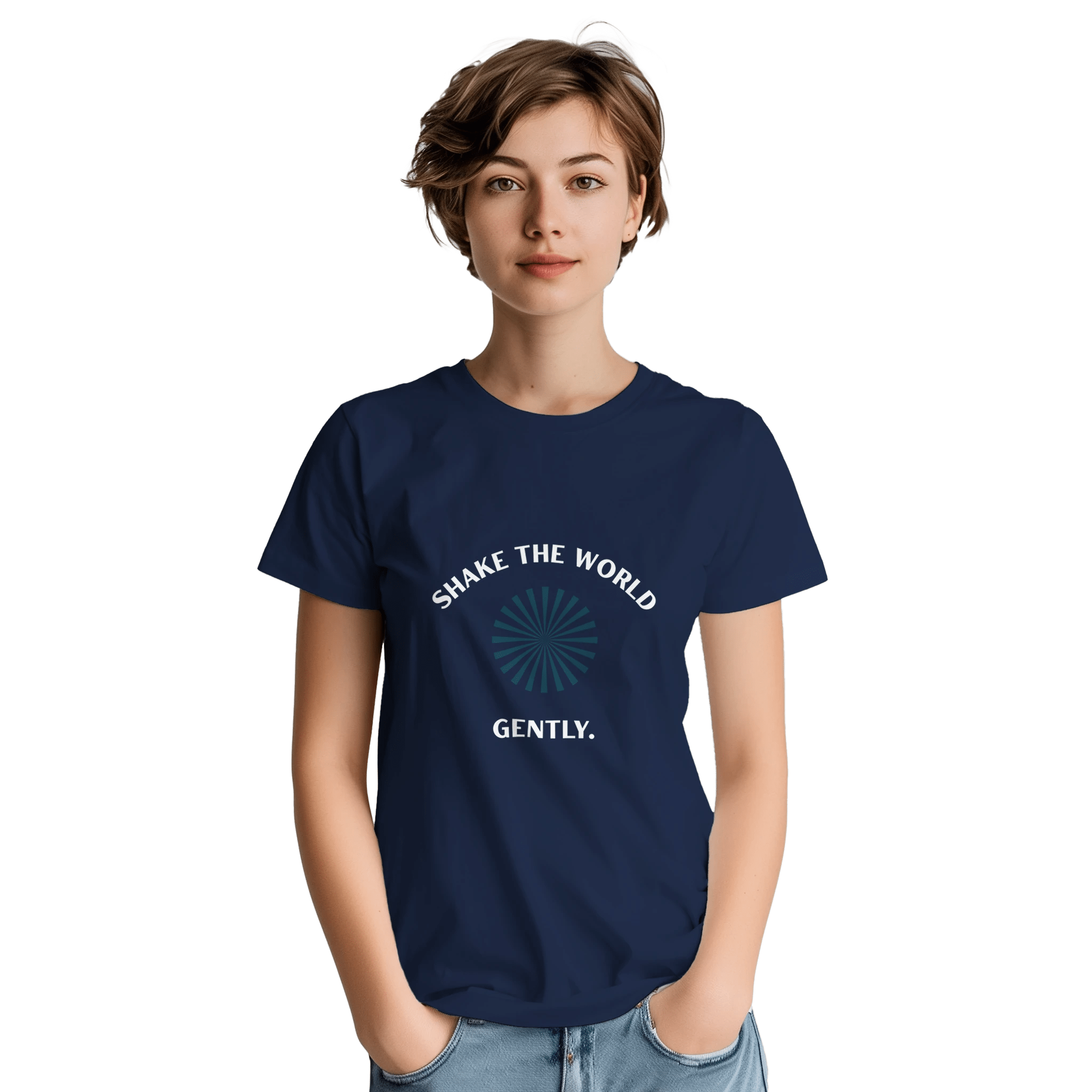 Shake the World Classic Fit Heavyweight Cotton T-Shirt – Casual Premium Wear - Ilgary Studio