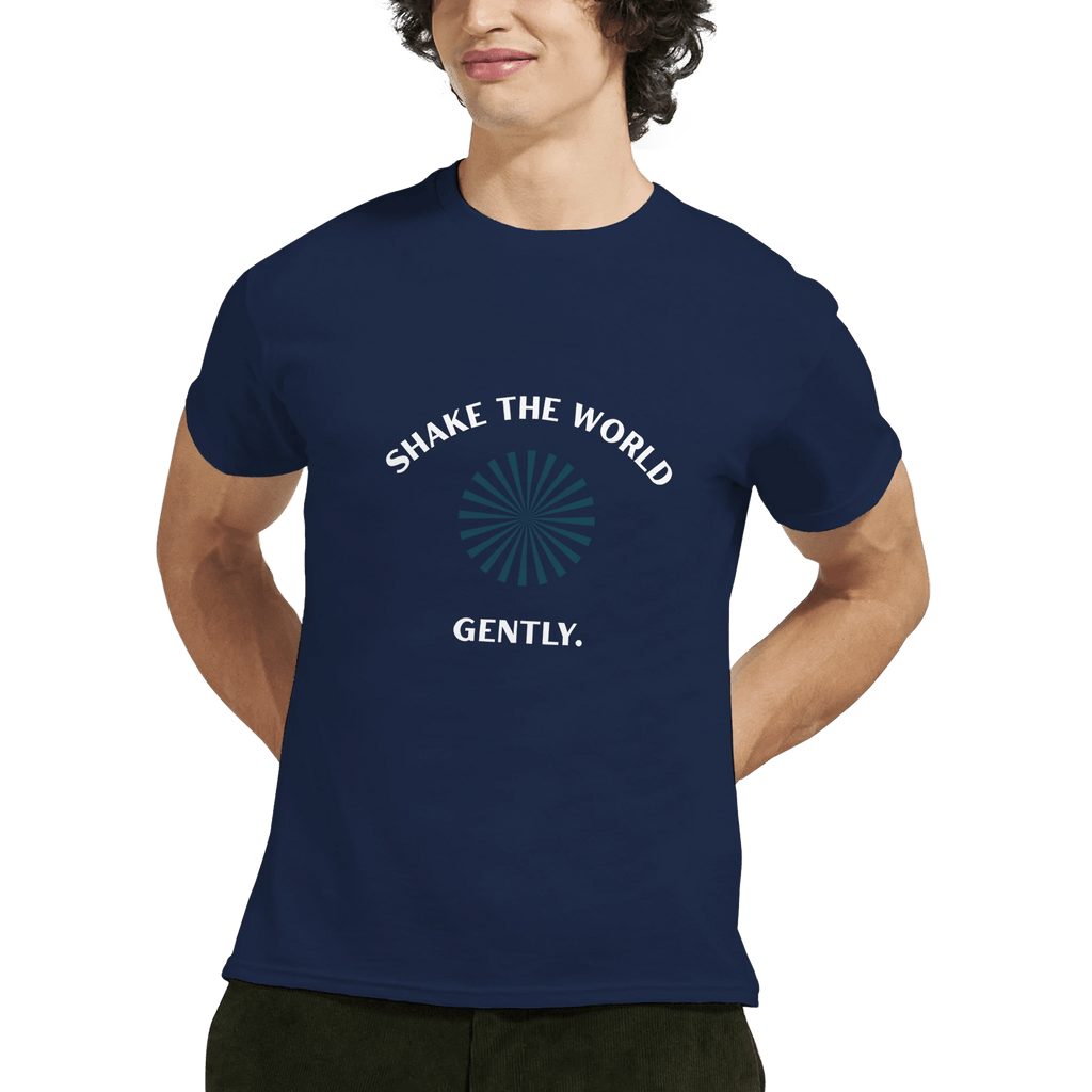 Shake the World Classic Fit Heavyweight Cotton T-Shirt – Casual Premium Wear - Ilgary Studio