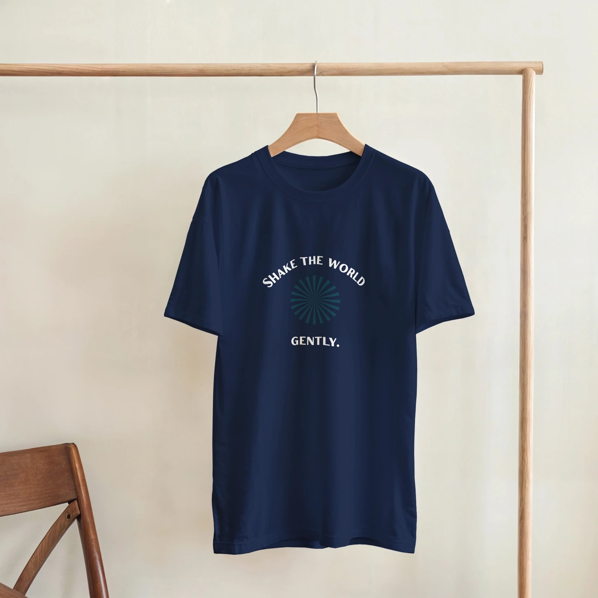 Shake the World Classic Fit Heavyweight Cotton T-Shirt – Casual Premium Wear - Ilgary Studio