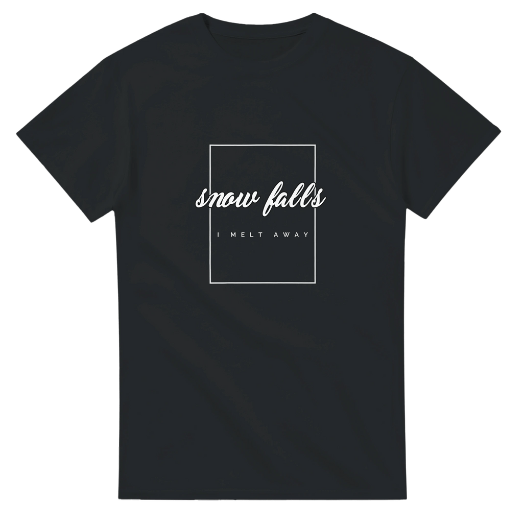 Snow Falls, I Melt Away Cotton T-Shirt – Classic Fit for Casual Wear - Ilgary Studio