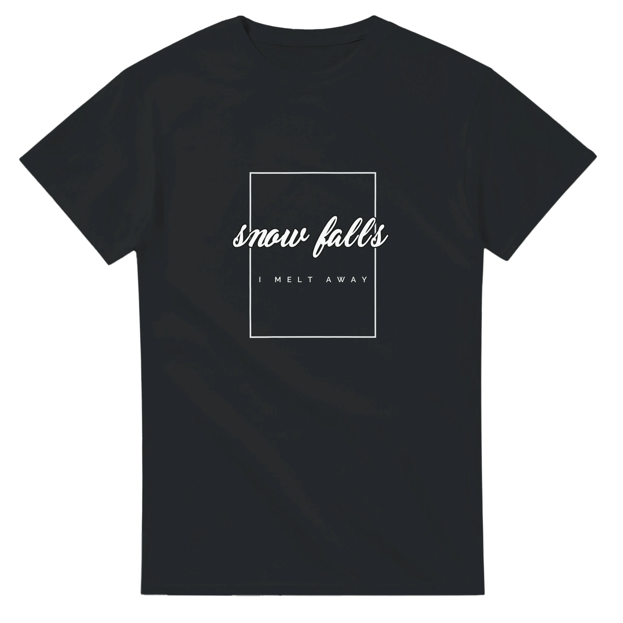 Snow Falls, I Melt Away Cotton T-Shirt – Classic Fit for Casual Wear - Ilgary Studio