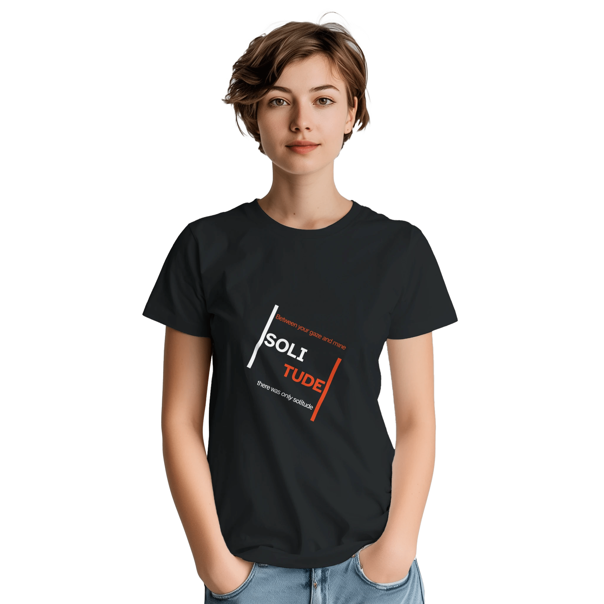 Solitude T-Shirt – Classic Fit Heavyweight Cotton Tee with Thoughtful Design - Ilgary Studio