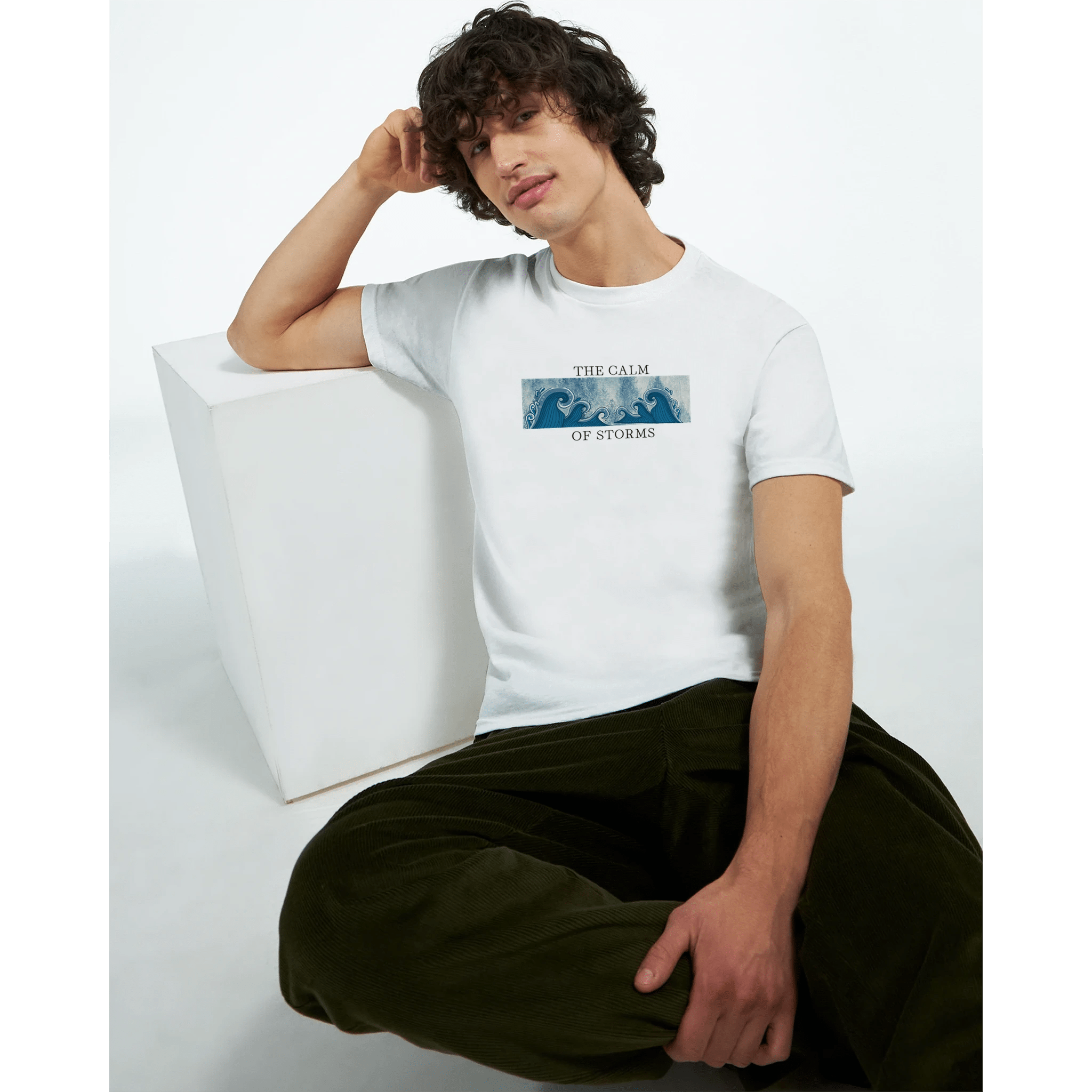 The Calm of Storms Heavyweight Cotton T-Shirt – Classic Fit for Casual Wear - Ilgary Studio