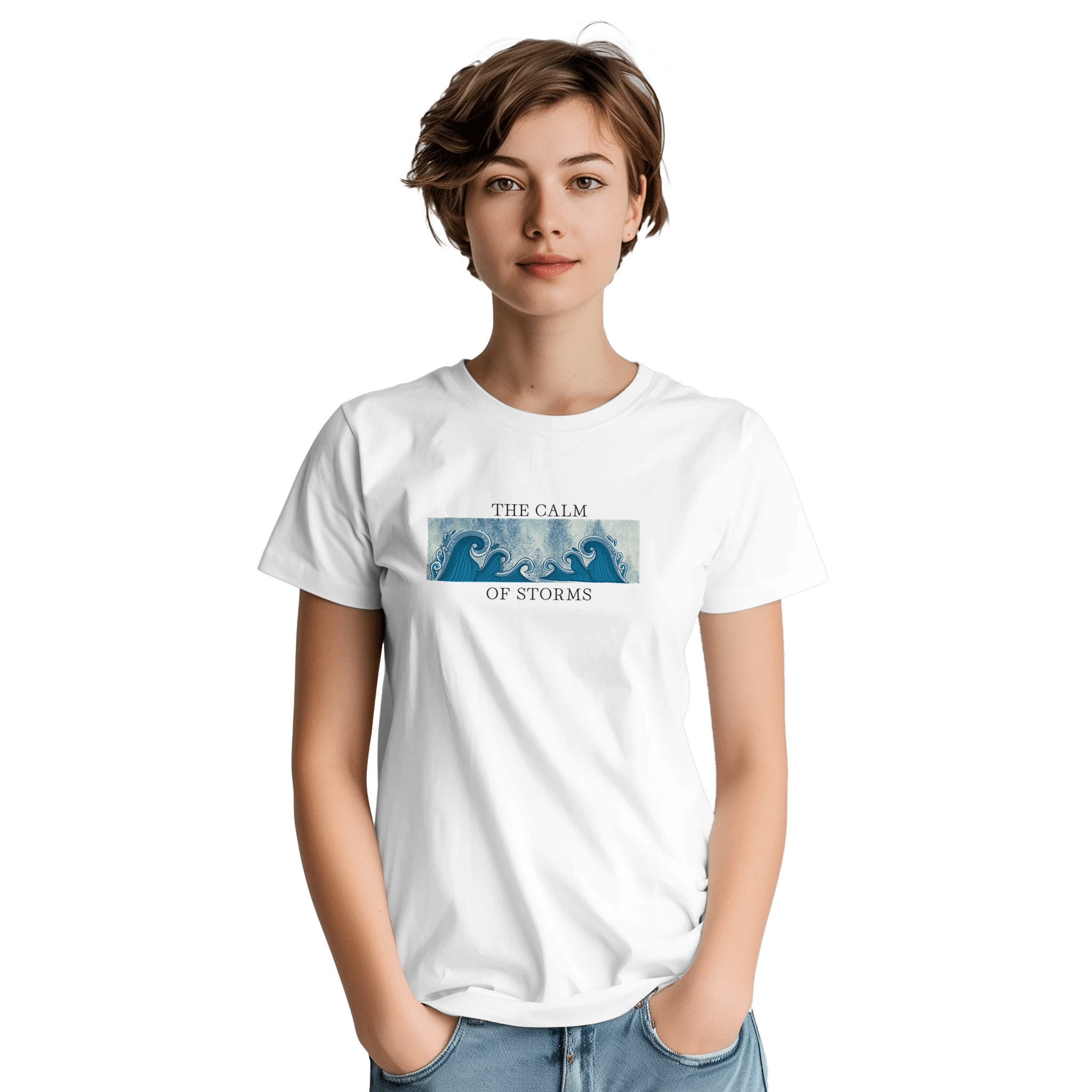 The Calm of Storms Heavyweight Cotton T-Shirt – Classic Fit for Casual Wear - Ilgary Studio