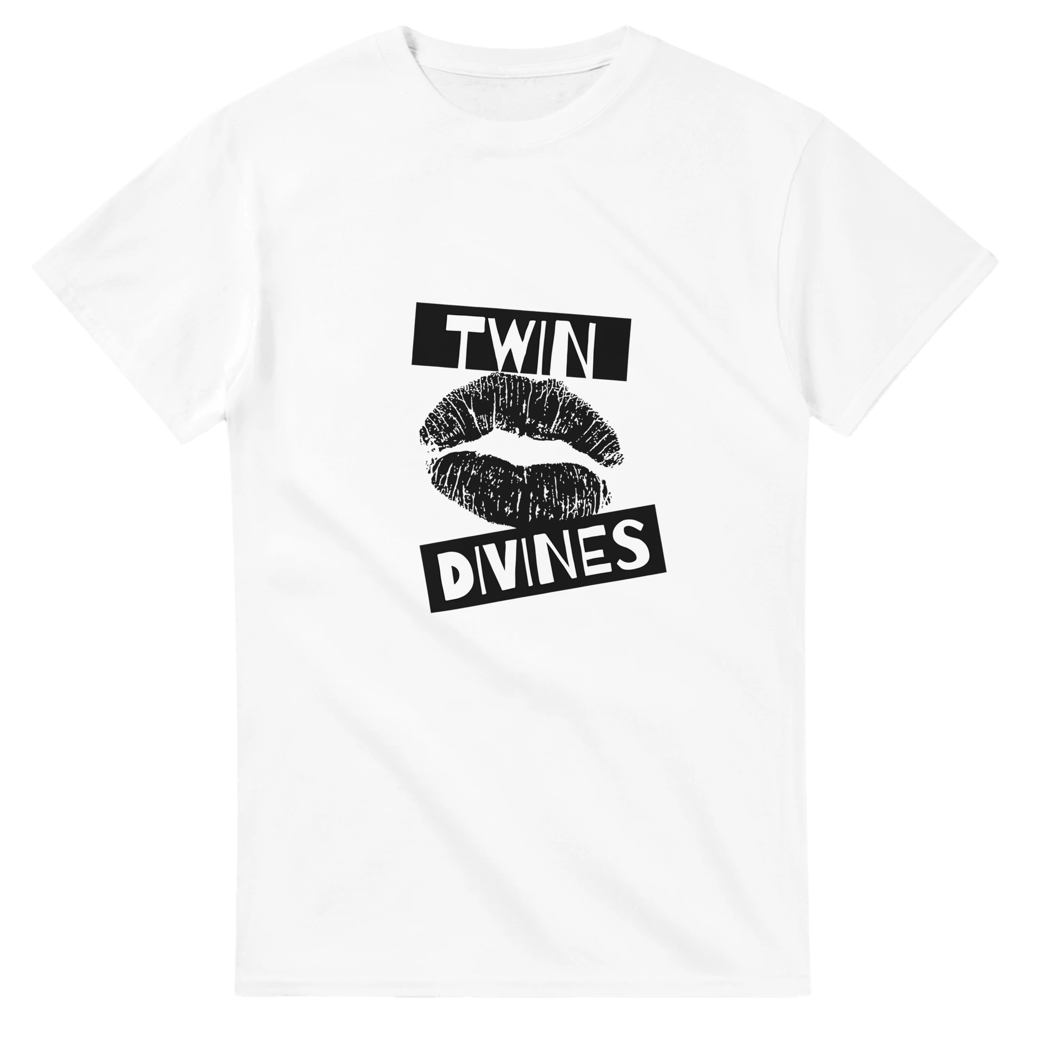 Twin Divines Heavyweight Cotton T-Shirt – Classic Fit for Casual Wear - Ilgary Studio