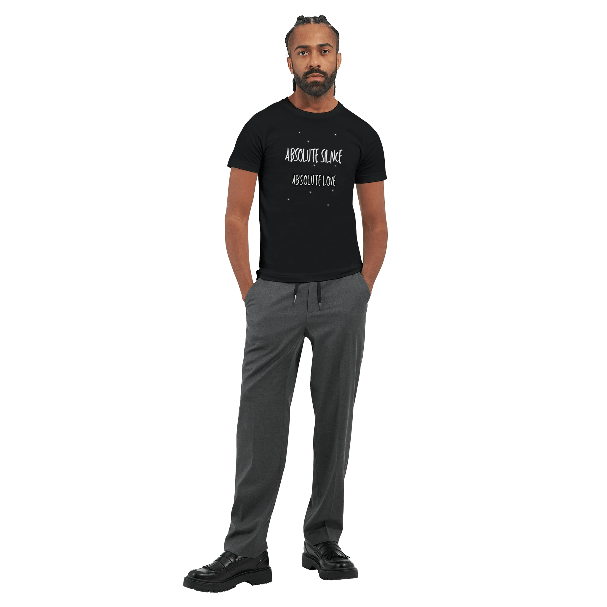 Ultimate Comfort Unisex T-Shirt – Absolute Silence, Absolute Love Design - Ilgary Studio