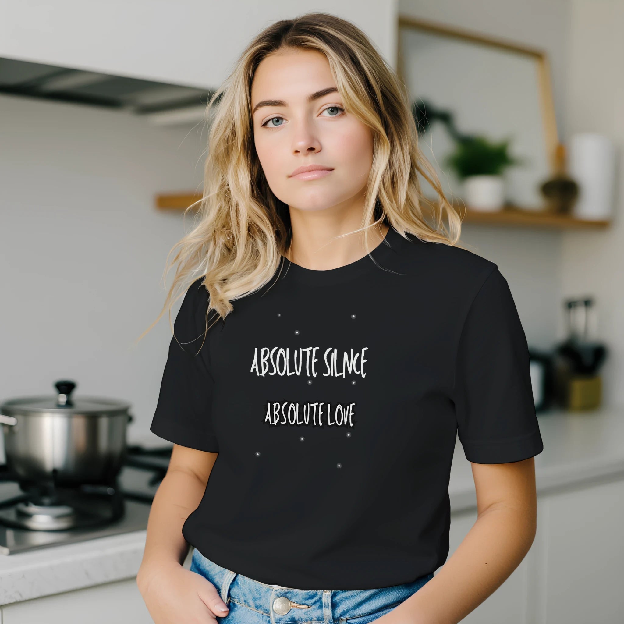 Ultimate Comfort Unisex T-Shirt – Absolute Silence, Absolute Love Design - Ilgary Studio