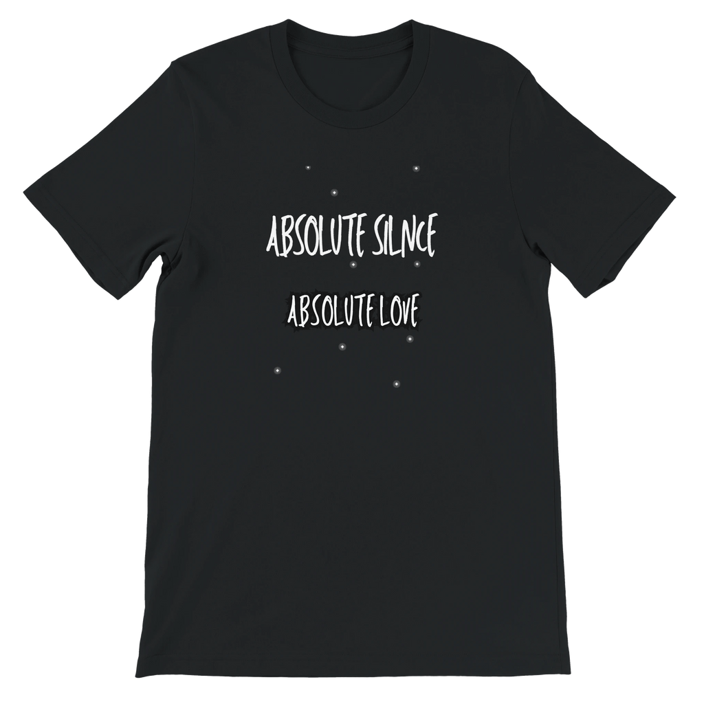 Ultimate Comfort Unisex T-Shirt – Absolute Silence, Absolute Love Design - Ilgary Studio