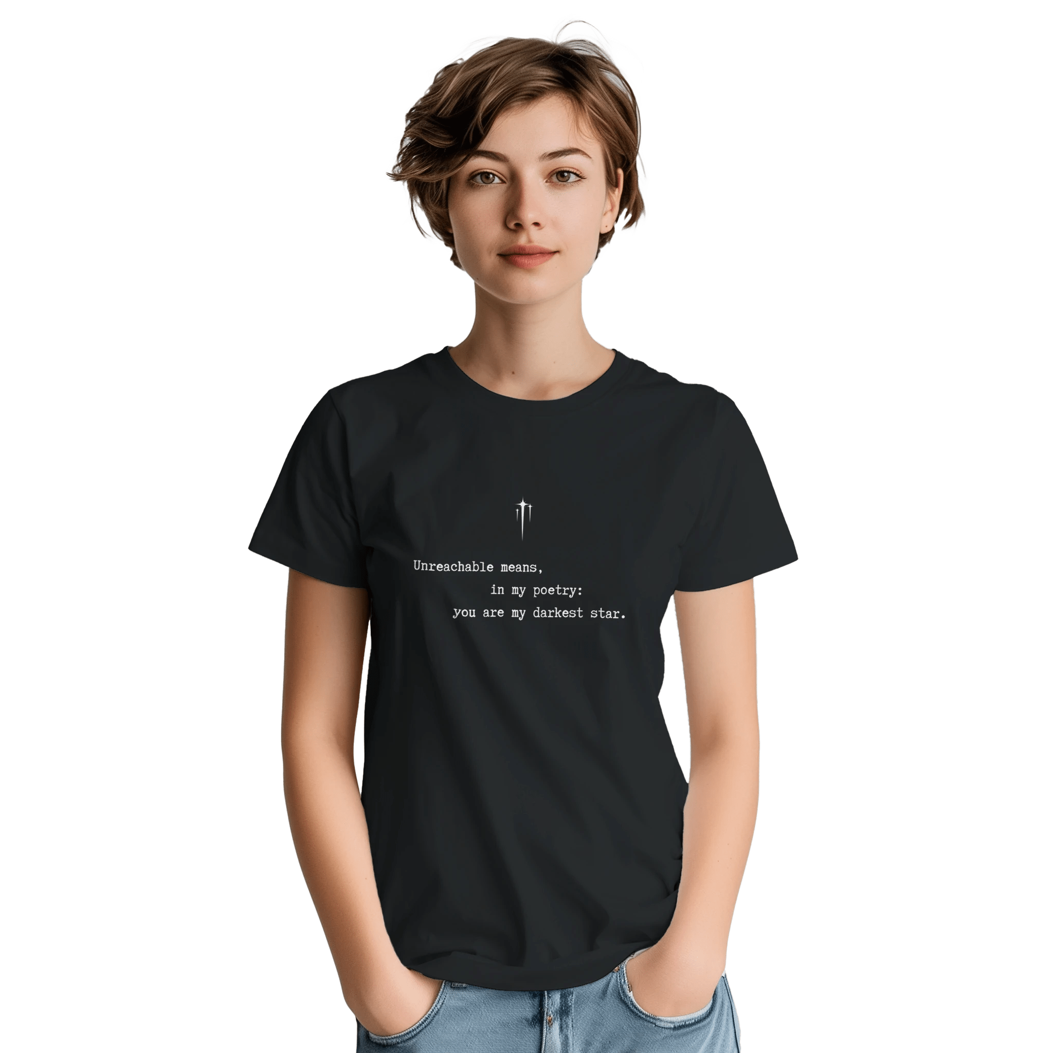 Unreachable Poetry T-Shirt – Classic Fit Cotton Tee with Unique Design - Ilgary Studio