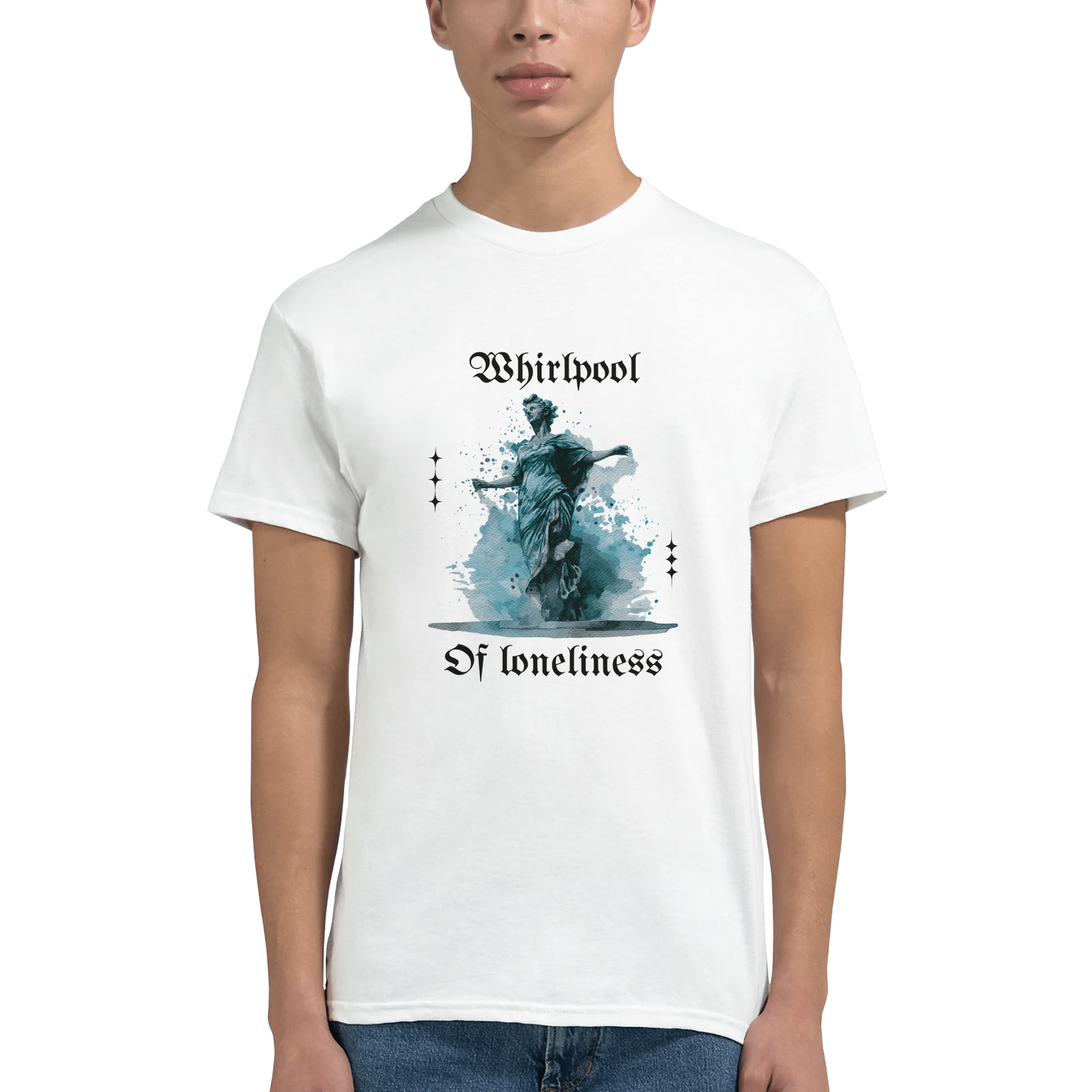 Whirlpool of Loneliness Heavyweight Cotton T-Shirt – Classic Fit for Casual Wear - Ilgary Studio