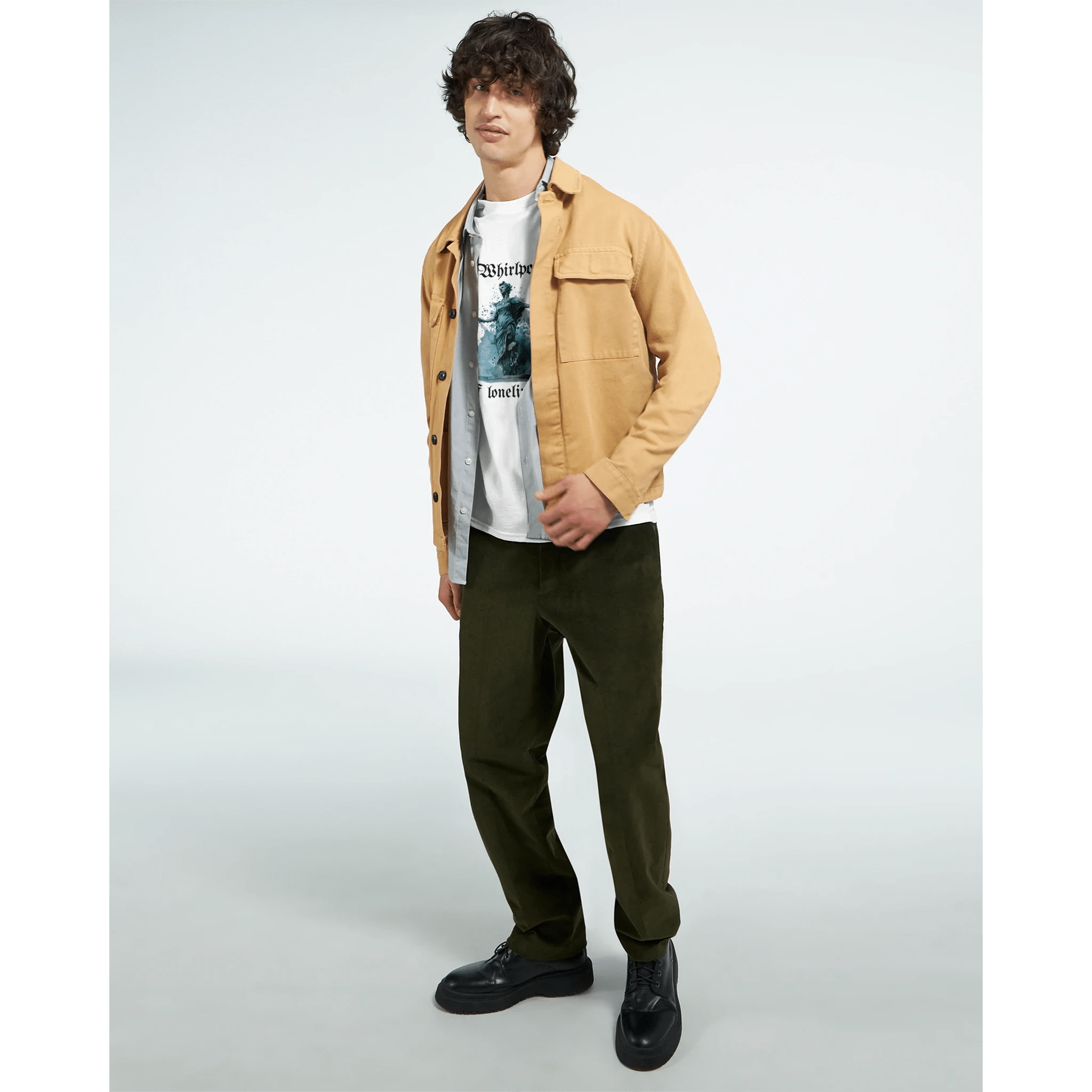 Whirlpool of Loneliness Heavyweight Cotton T-Shirt – Classic Fit for Casual Wear - Ilgary Studio