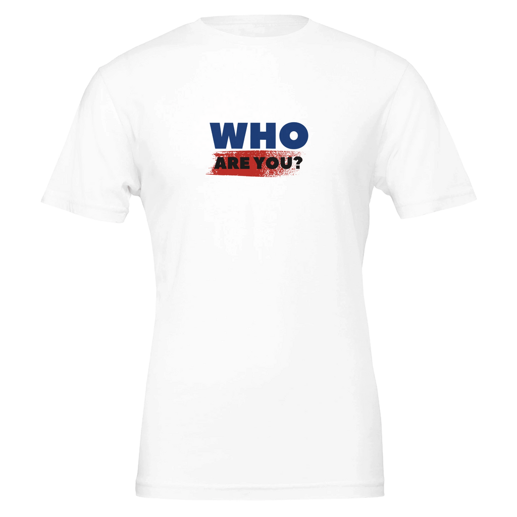 Who Are You? Unisex Cotton T-Shirt – Customizable DTG Printing - Ilgary Studio