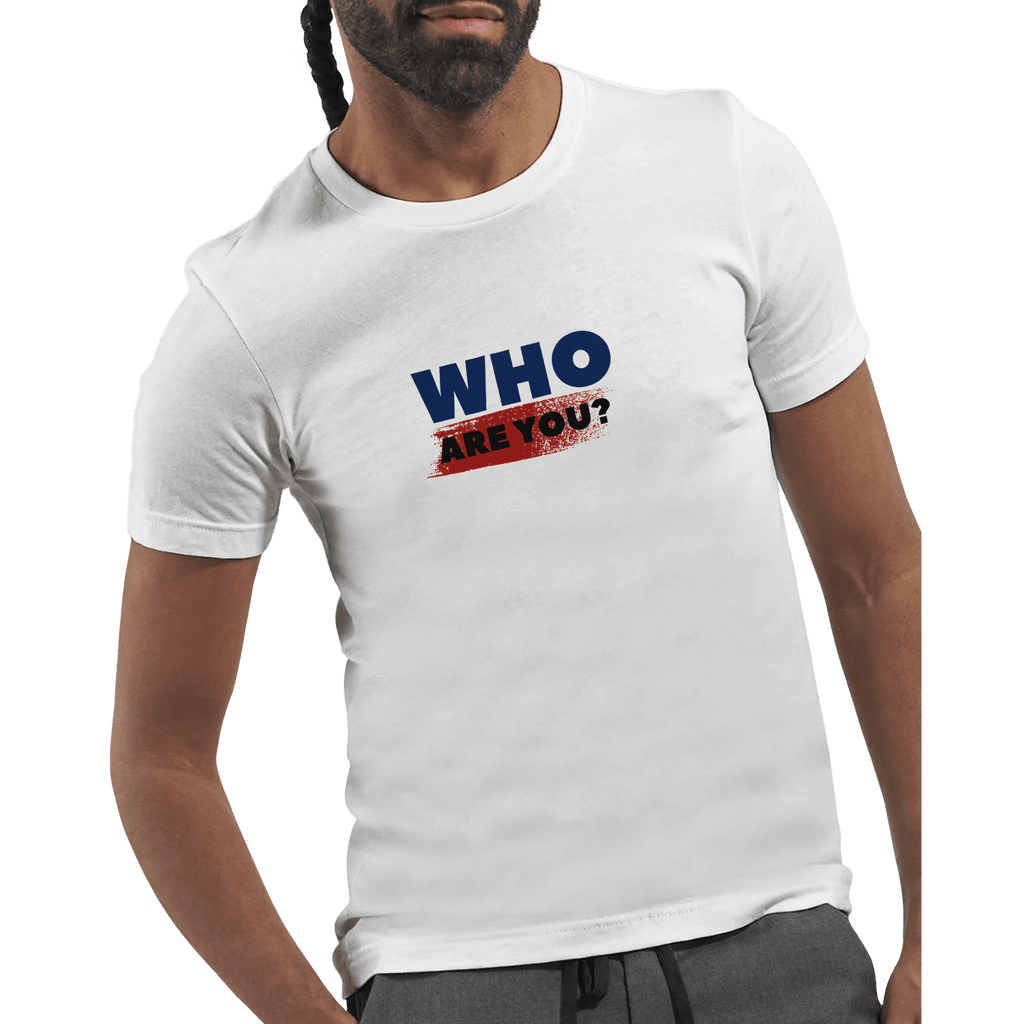 Who Are You? Unisex Cotton T-Shirt – Customizable DTG Printing - Ilgary Studio