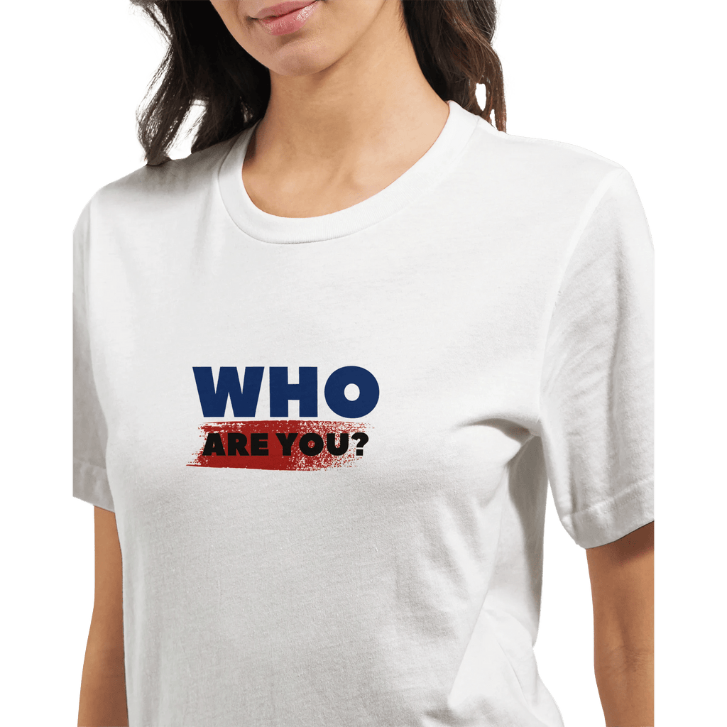 Who Are You? Unisex Cotton T-Shirt – Customizable DTG Printing - Ilgary Studio